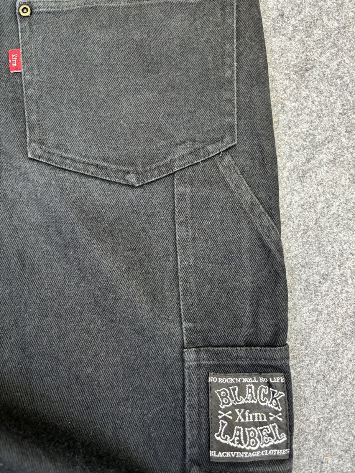 Japanese Brand 💥Insane Style💥Archival Xfrm Japan Half Cargo Denim F855 Size US 30 / EU 46 - 14 Thumbnail