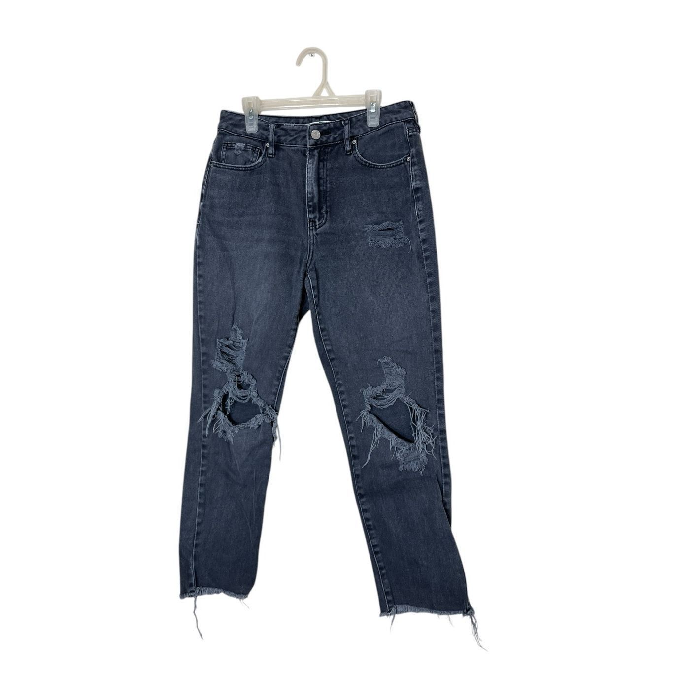 Pacsun Pacsun Gray Mom Jeans Ripped High Rise Relaxed Leg Distresse Size 26" / US 2 / IT 38 - 1 Thumbnail
