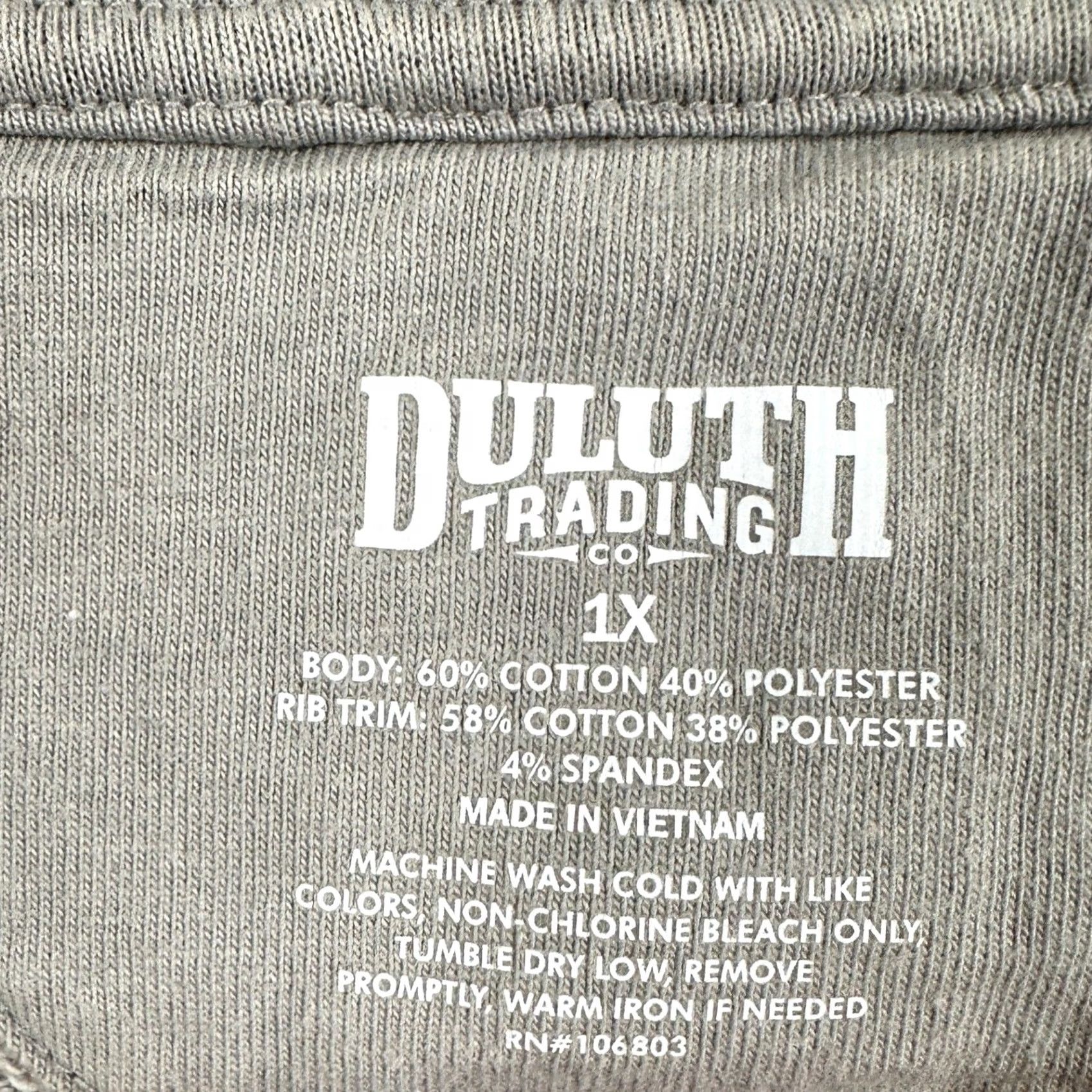 Duluth Trading Company Duluth Trading Co. Sweatshirt Crewneck Womens 1X Plus Heather Gray Authentic Size XL / US 12-14 / IT 48-50 - 4 Thumbnail