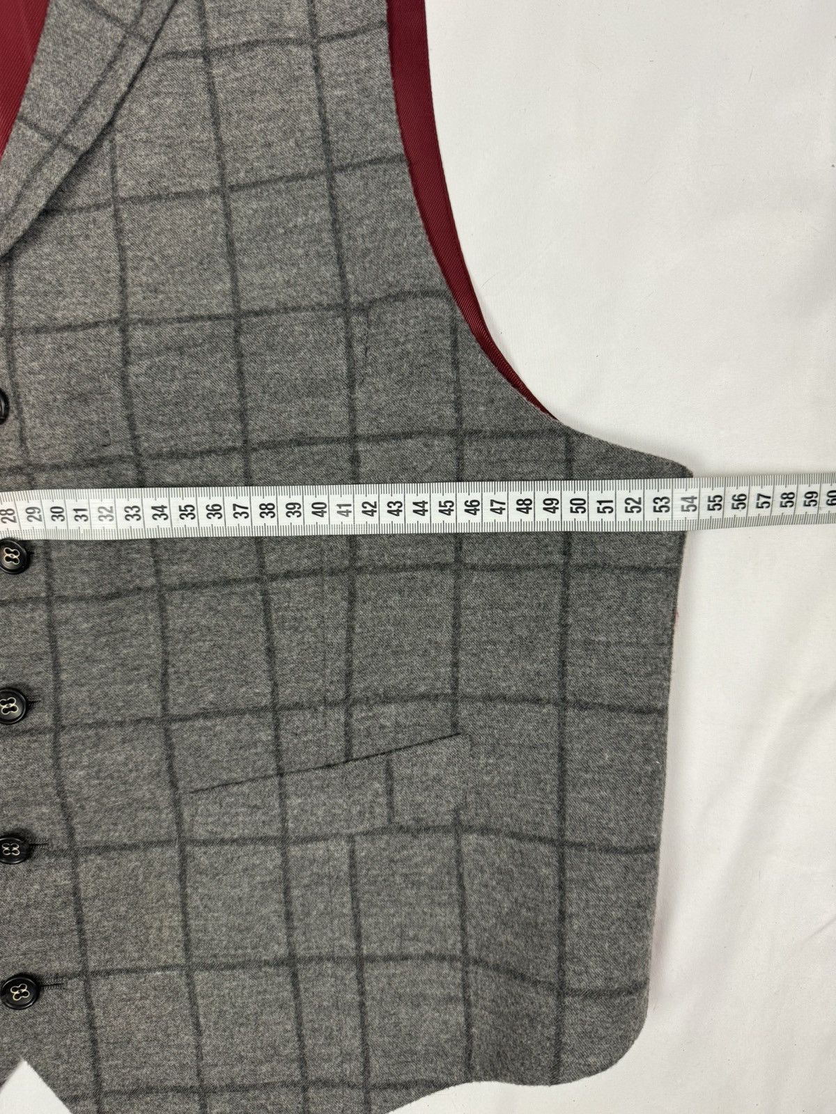 Hardy Amies Elegant Waistcoat - Savile Row London 30% wool 30% rayon Size 42R - 11 Thumbnail