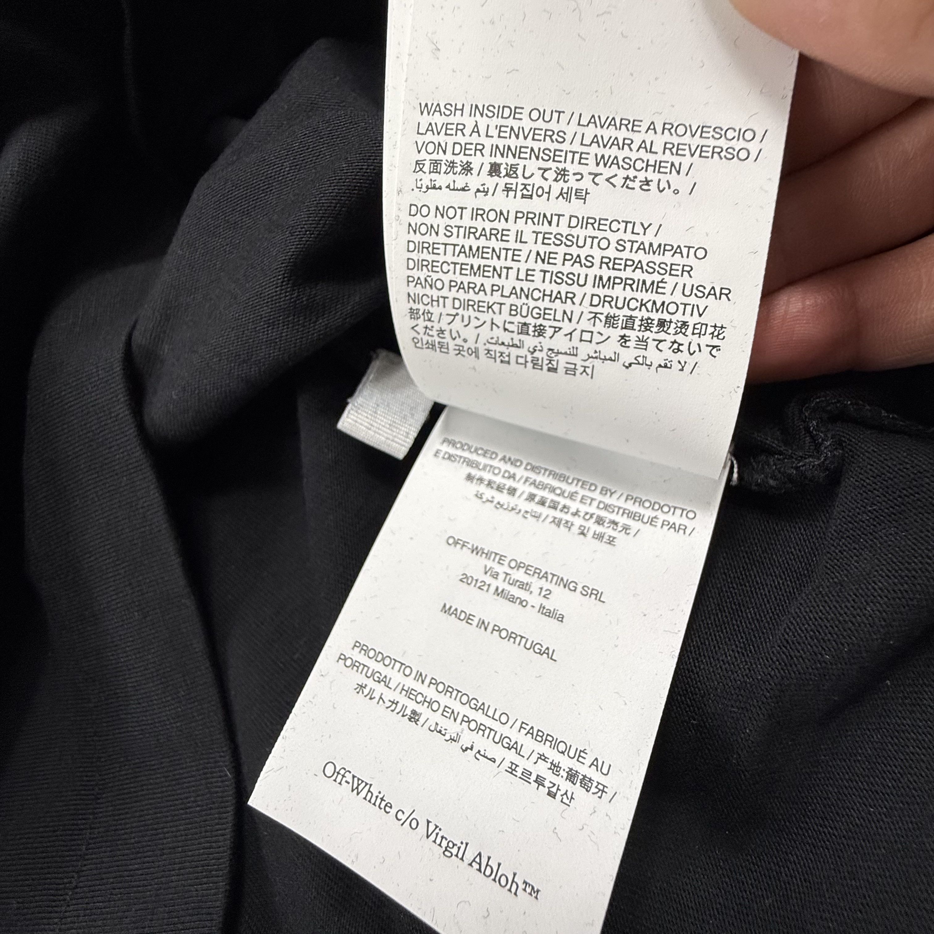 Off-White Off-White Virgil Abloh Black Measuring Tape Arrow shirt Size US XL / EU 56 / 4 - 7 Thumbnail