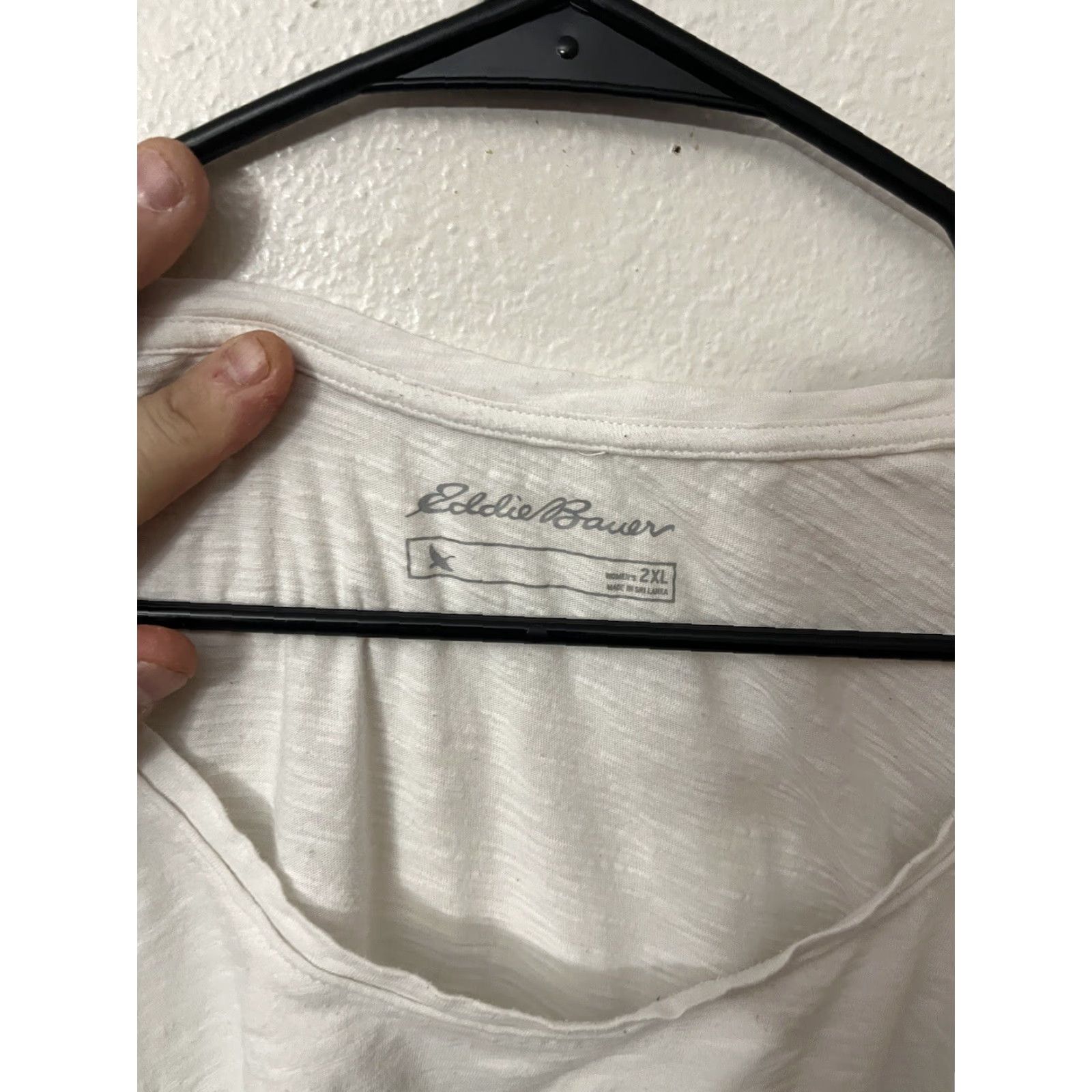 Eddie Bauer Eddie Bauer Shirt Women's 2XL White 100% Cotton Long Sleeve Pullover Basic 80s USA Size XXL / US 16-18 / IT 52-54 - 3 Thumbnail
