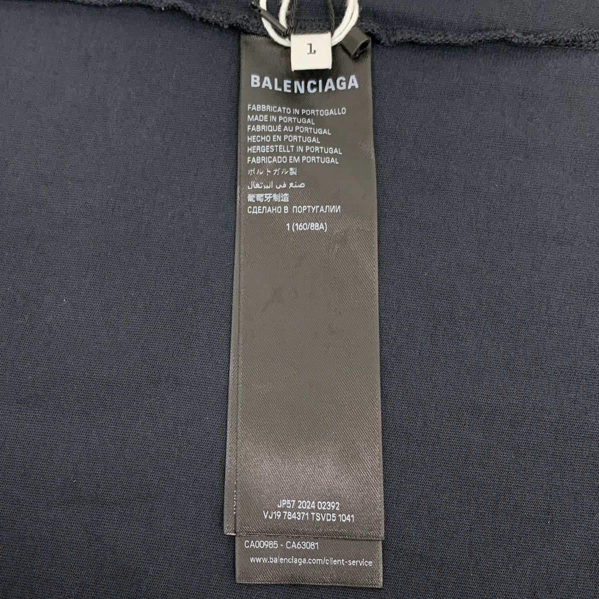 Balenciaga Balenciaga Black Vintage Logo Short Sleeve Dress K26WX Size S / US 4 / IT 40 - 9 Thumbnail