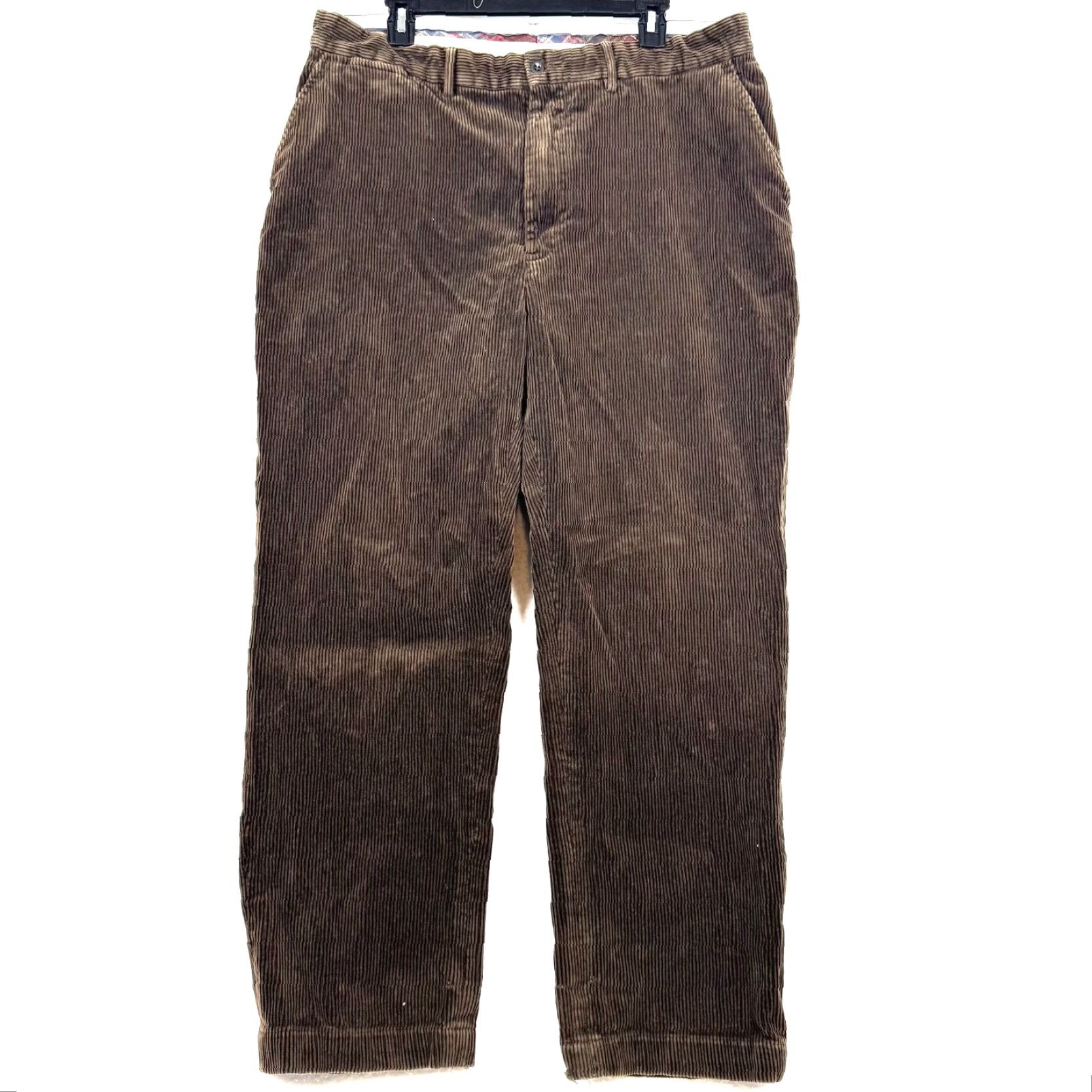 Polo Ralph Lauren VINTAGE Polo Ralph Lauren Pants Khakis Corduroy 38x30 Dark Brown Mens 38 Regular Inseam 30 Pockets Logo Standards Size US M / EU 48-50 / 2 - 2 Thumbnail