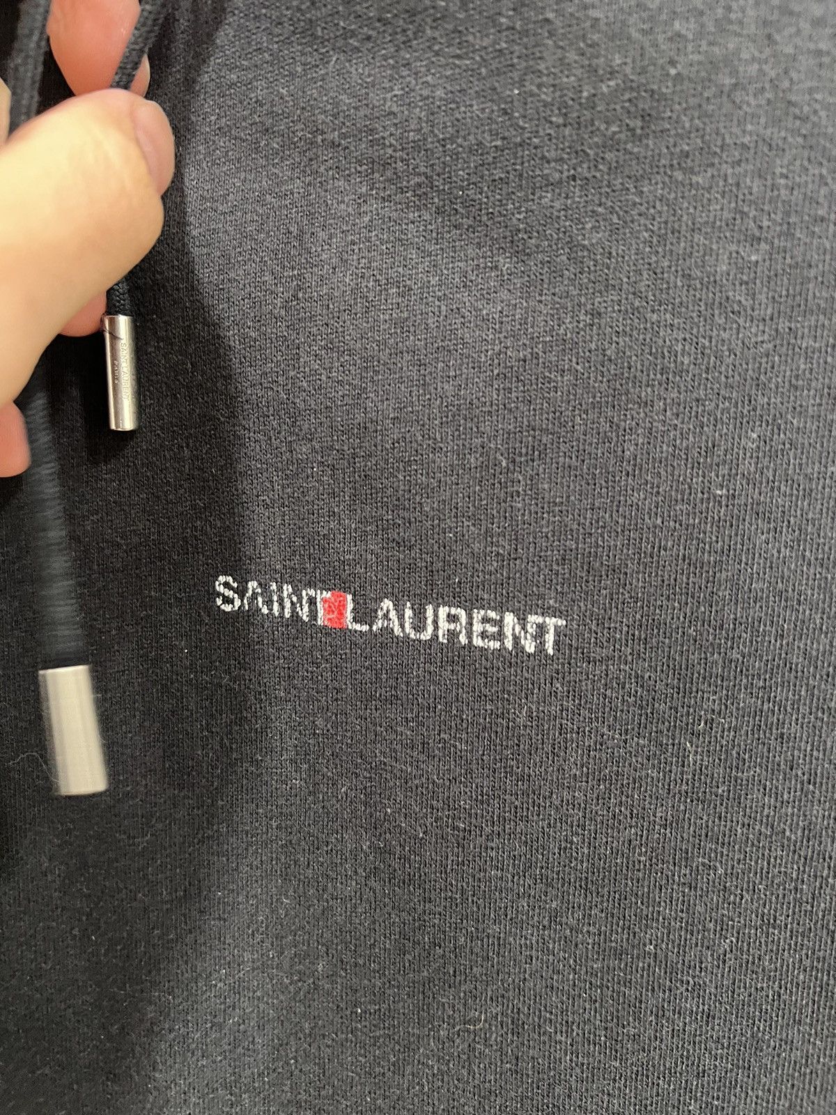 Saint Laurent Paris Logo hoodie Size US L / EU 52-54 / 3 - 2 Thumbnail