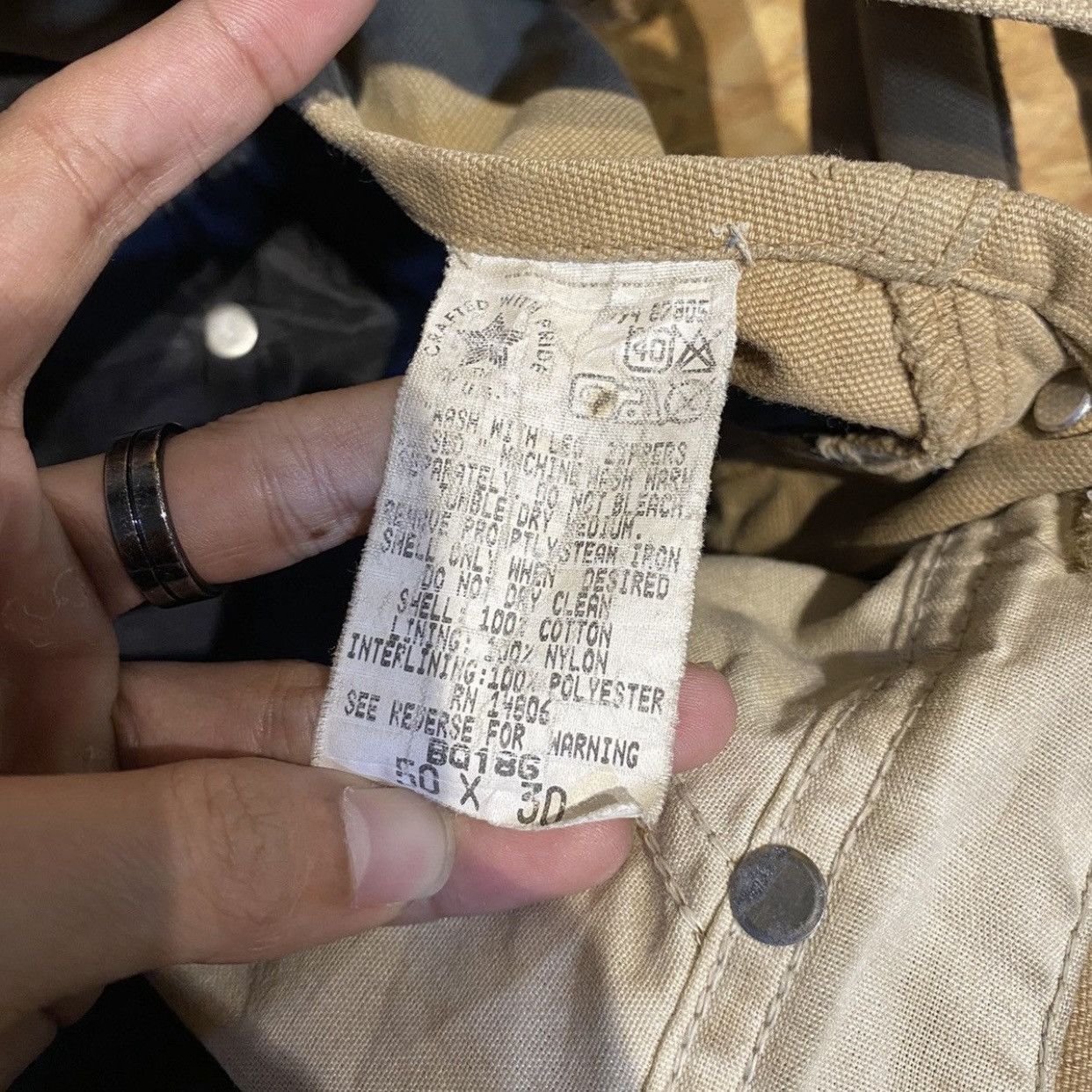 Carhartt Vintage Thrash Distressed Carhart Overalls size 50x30 Size US 44 / EU 60 - 23 Thumbnail