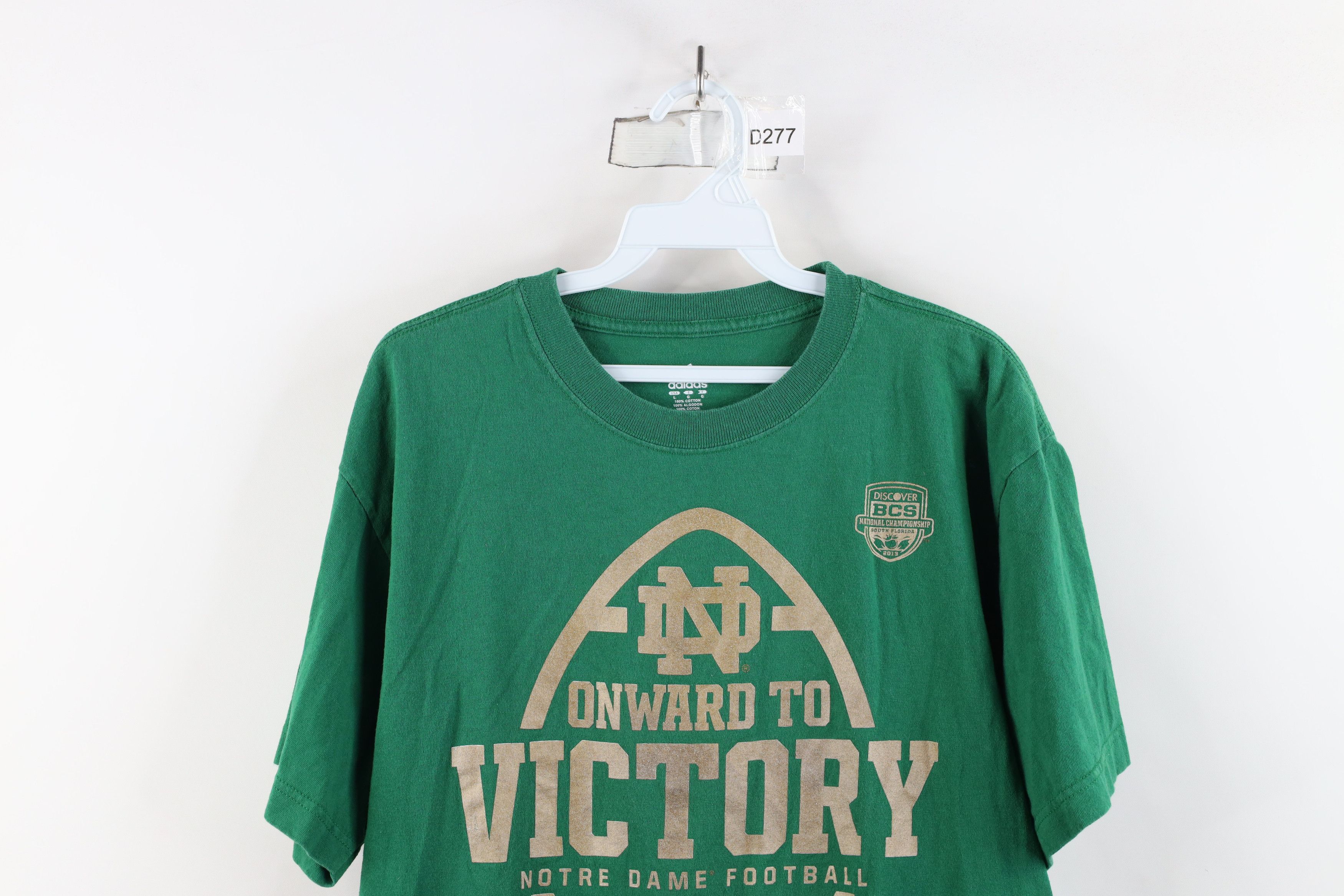Adidas × Vintage Vintage Y2K Adidas Dame University Football T-Shirt Green Size US L / EU 52-54 / 3 - 2 Thumbnail