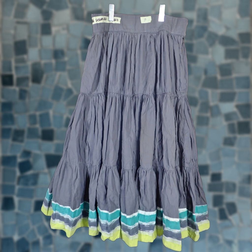 Vintage Taos Fiesta Fashions Circle Skirt 1950S Maxi Cotton Rockabilly 26″ Waist Womens