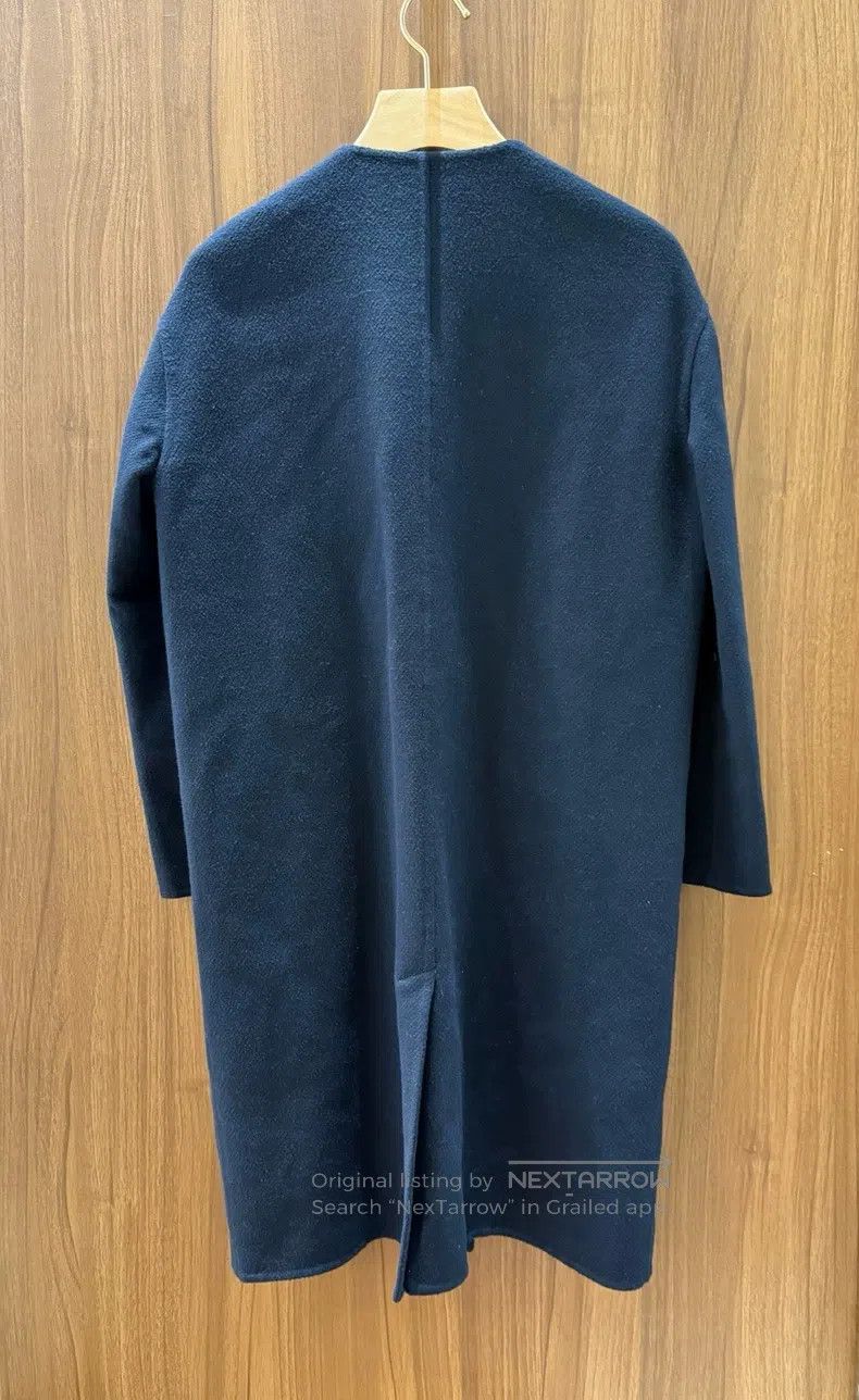 Hermes Hermes Navy Blue Cashmere Coat Size XXS / US 00 / IT 34 - 2 Thumbnail