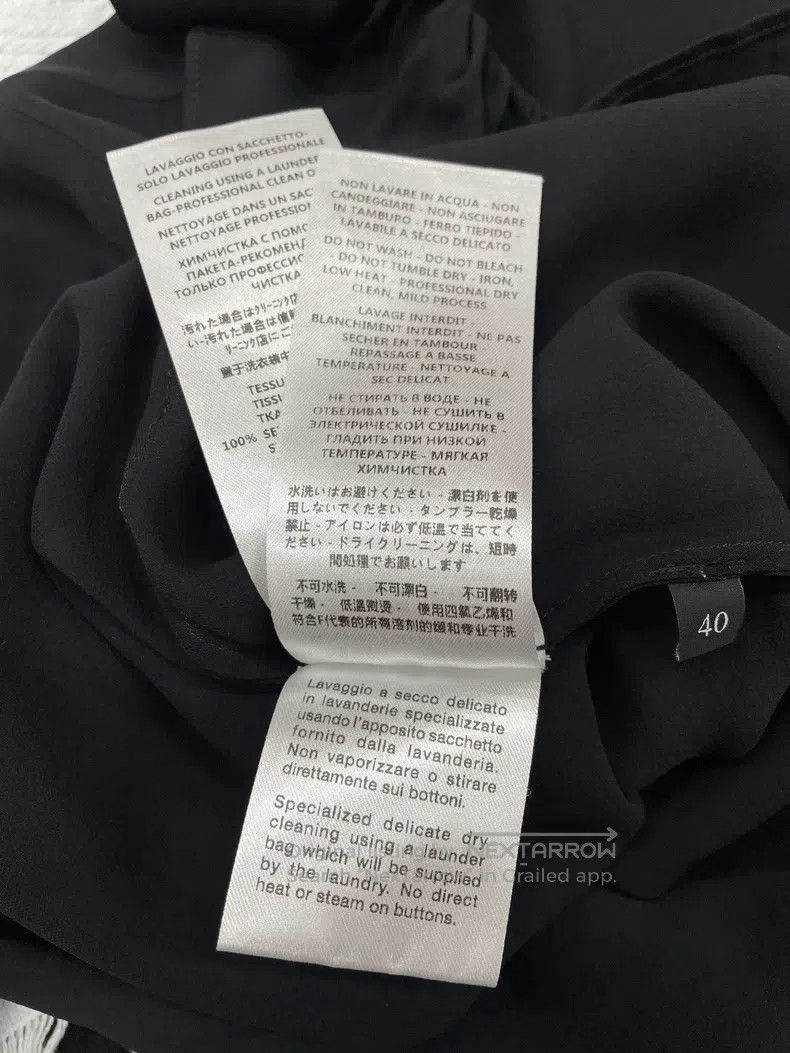 Gucci Gucci Black laced silk shirt Size S / US 4 / IT 40 - 7 Thumbnail