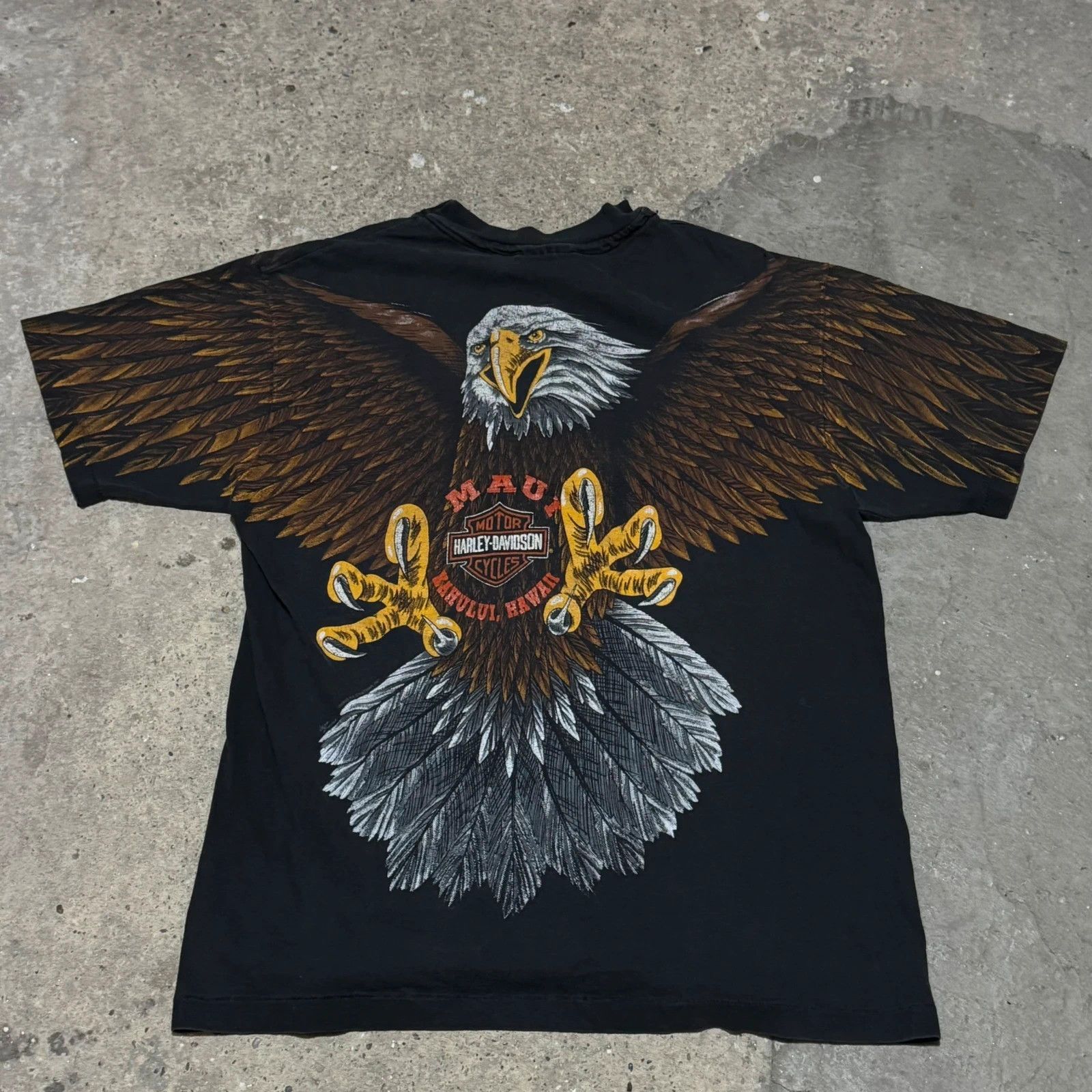 Harley Davidson Vintage 1993 Harley Davidson Eagle AOP t-shirt Size US M / EU 48-50 / 2 - 10 Thumbnail