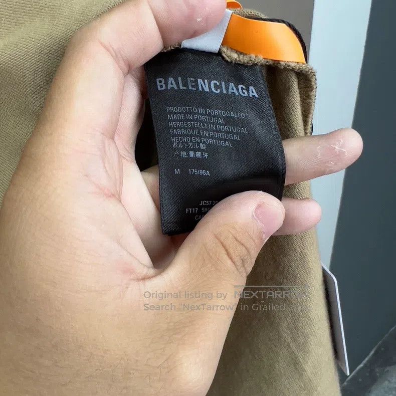 Balenciaga Balenciaga Khaki Crown Short Sleeve Size US M / EU 48-50 / 2 - 4 Thumbnail