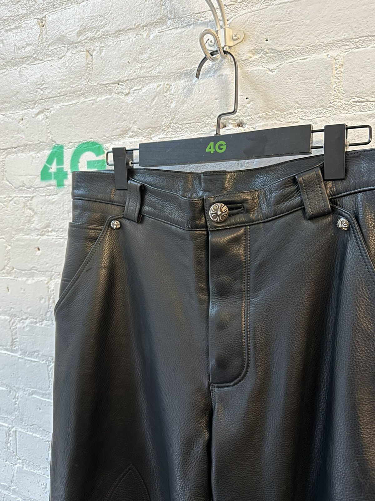 Chrome Hearts CHROME HEARTS FATIGUE LEATHER PANTS Size US 32 / EU 48 - 2 Thumbnail