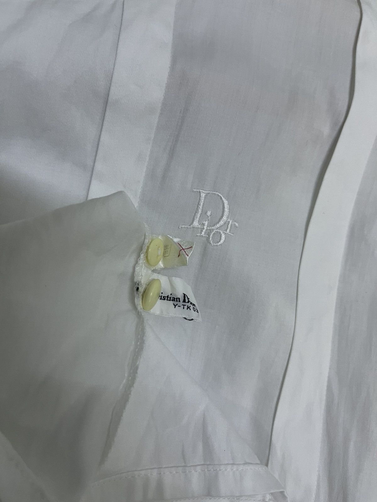 Dior Vintage Cristian Dior White Cotton Blouse Size M / US 6-8 / IT 42-44 - 13 Thumbnail