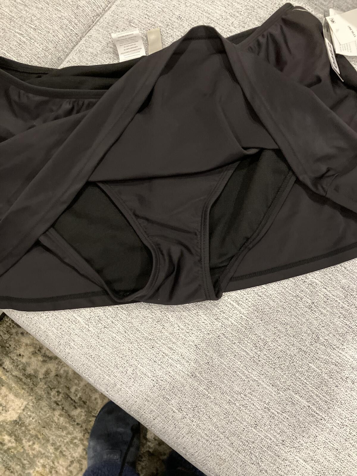 Other NWT 24th & Ocean Black Swim Skirt w/Attached Bottoms Size L Size ONE SIZE - 3 Thumbnail