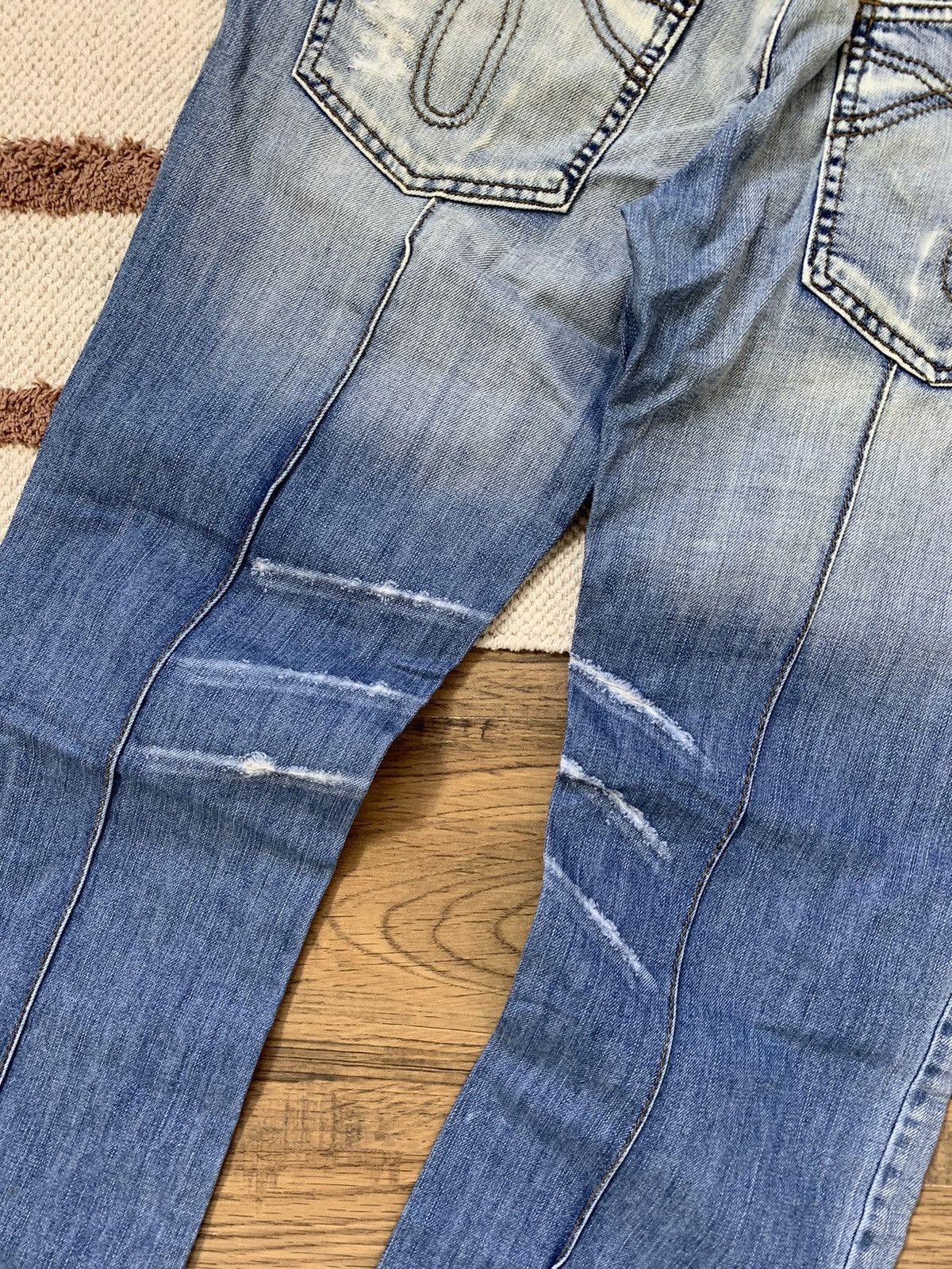 Just Cavalli × Roberto Cavalli × Vintage VINTAGE JUST CAVALLI DISTRESSED STYLE JEANS Size 29" - 10 Thumbnail