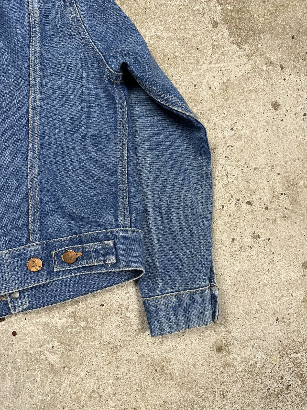 Wrangler Vintage 80s Wrangler Denim Jeans Trucker Jacket rare Size XS / US 0-2 / IT 36-38 - 11 Thumbnail