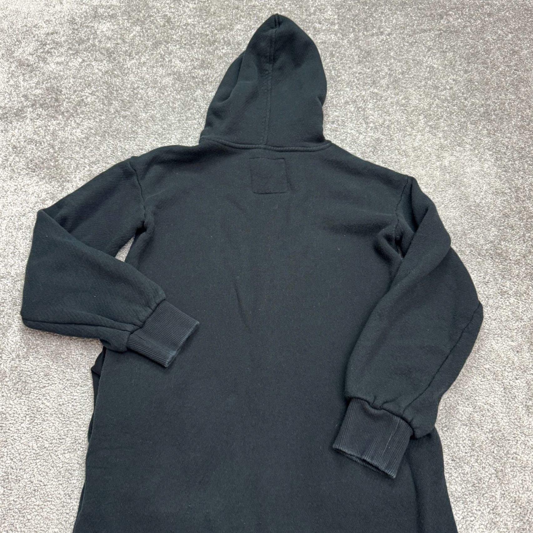 Madewell Madewell Hoodie Midi Dress Womens XXS Black Cotton Pockets Casual Size XXS / US 00 / IT 34 - 3 Thumbnail