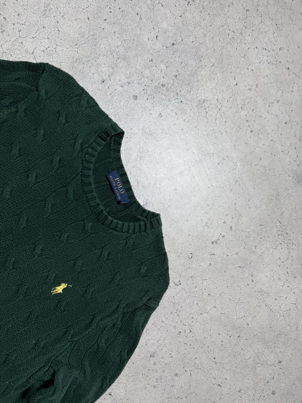Polo Ralph Lauren Polo Ralph Lauren Cable Knitted Sweater Size XS Green Size US XS / EU 42 / 0 - 5 Thumbnail