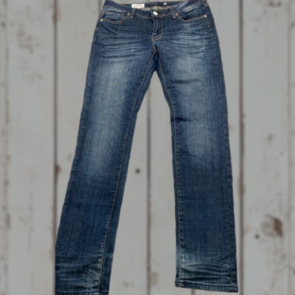 Vintage VIGOSS Womens Blue Denim Jeans Skinny 31x31 Size 7 Distressed Slim 5-Pocket Design Size 28" / US 6 / IT 42 - 1 Thumbnail