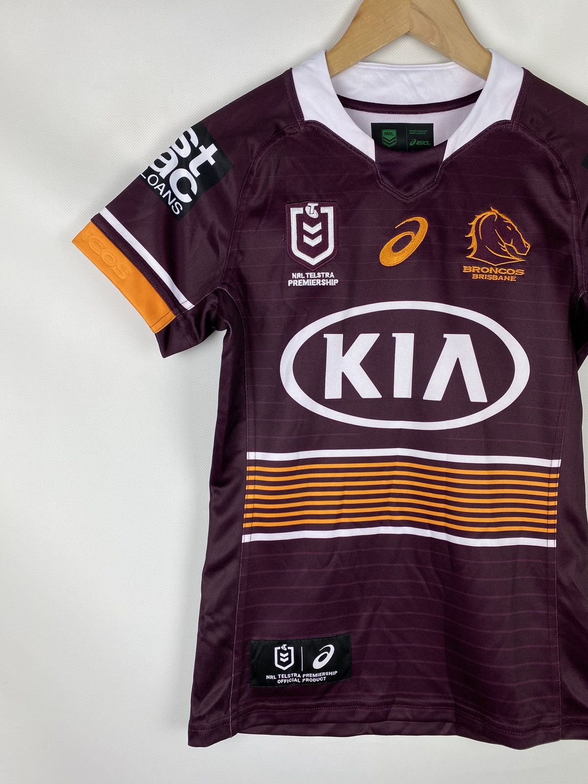 Asics ASICS Brisbane Broncos NRL Home Jersey Rugby Shirt Size S Size US S / EU 44-46 / 1 - 2 Thumbnail