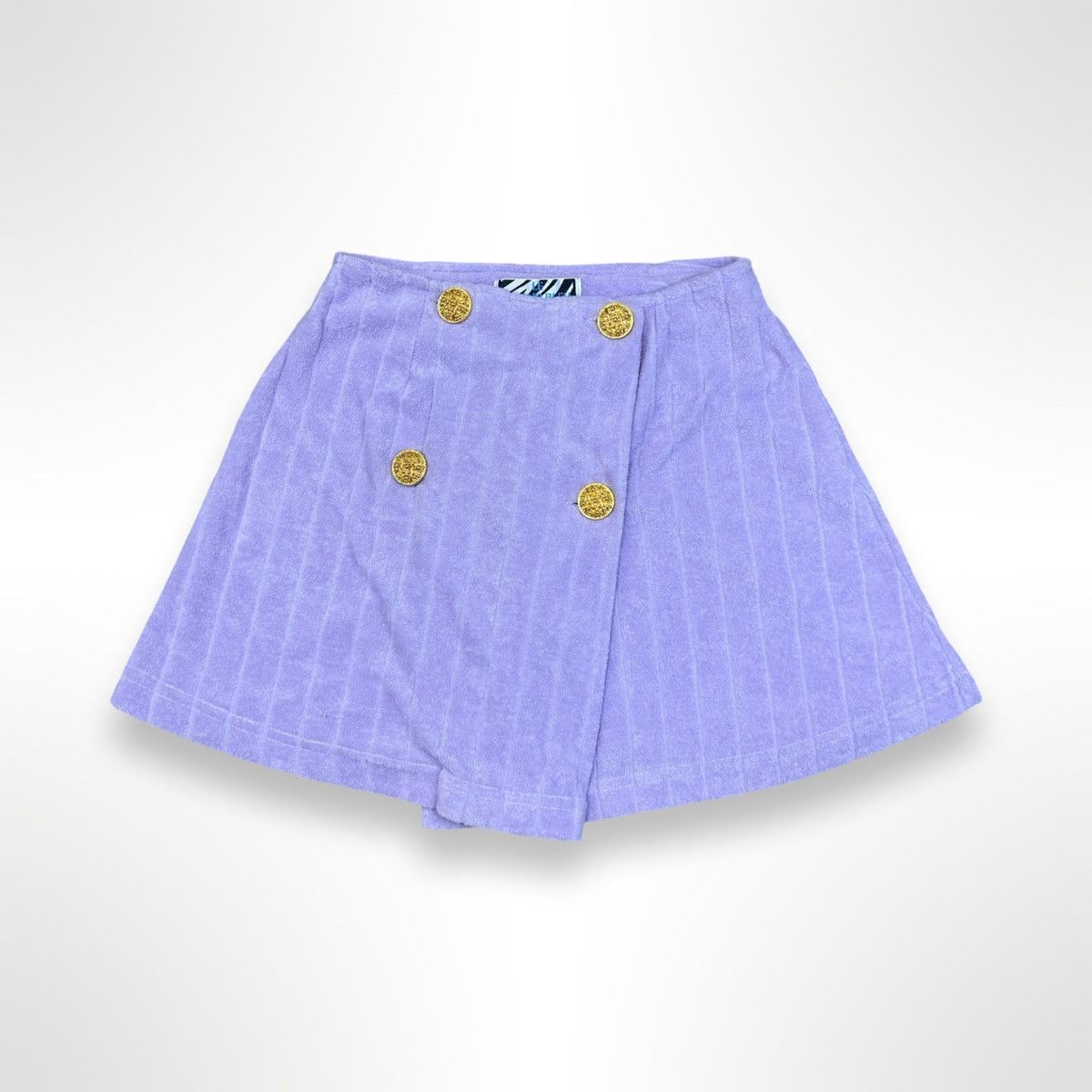image of If Six Was Nine x Le Grande Bleu L G B Le Grand Bleu Vintage 90's Terry Cloth Micro Mini Skirt in P