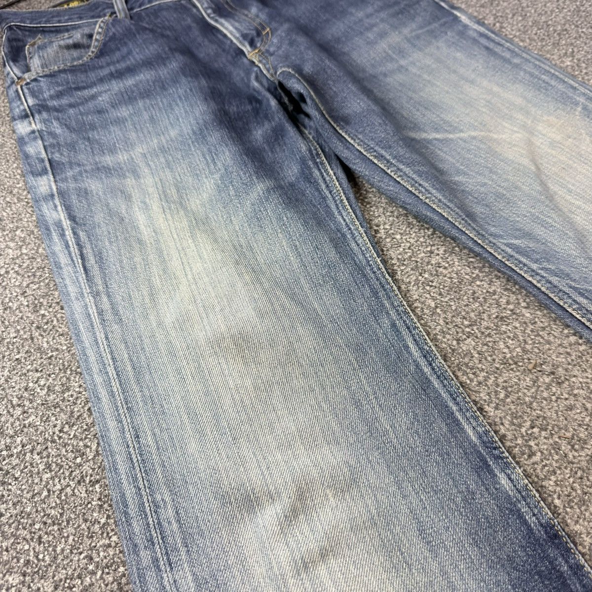 Lee × Number (N)ine Flared Vintage 90s Lee Distressed Faded Japanese Denim Size US 30 / EU 46 - 6 Thumbnail