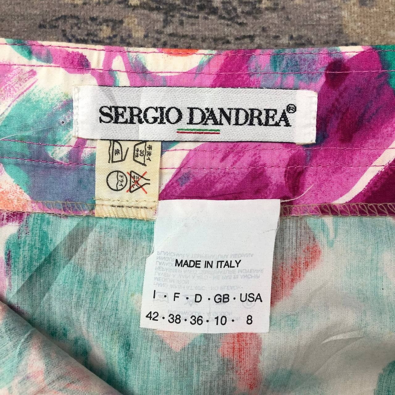 Vintage P833 NWT SERGIO D,ANDREA ART SKIRTS Size 27" / US 4 / IT 40 - 3 Thumbnail