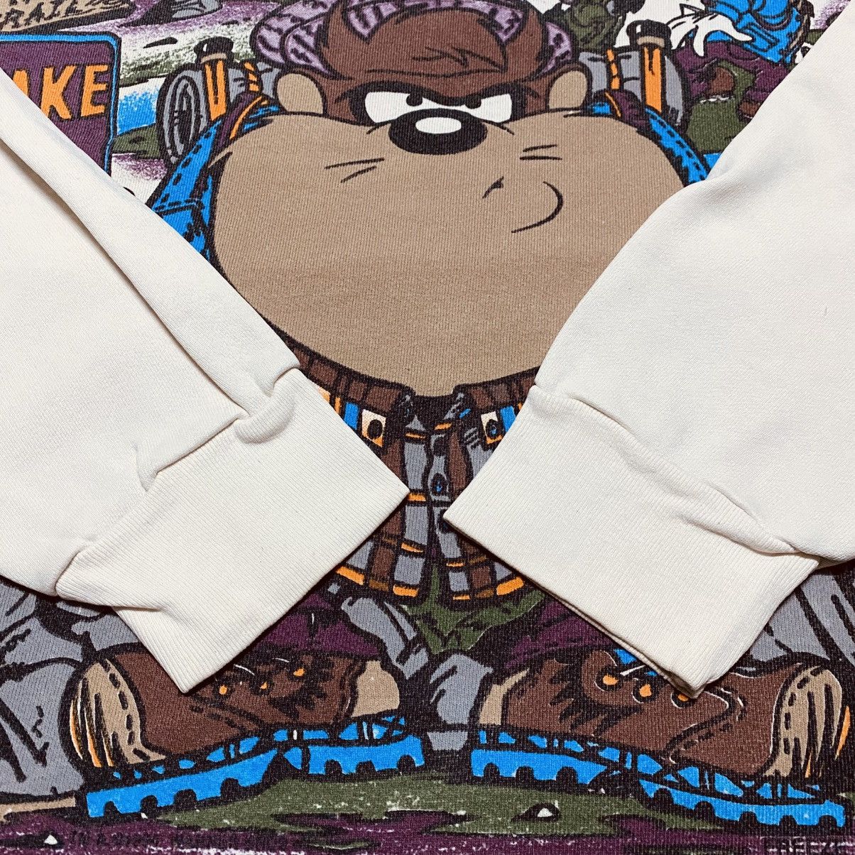 Cartoon Network Rare‼️🔥Vintage 90's Looney Tunes Tasmanian Devil Sweatshirt Size US M / EU 48-50 / 2 - 8 Thumbnail