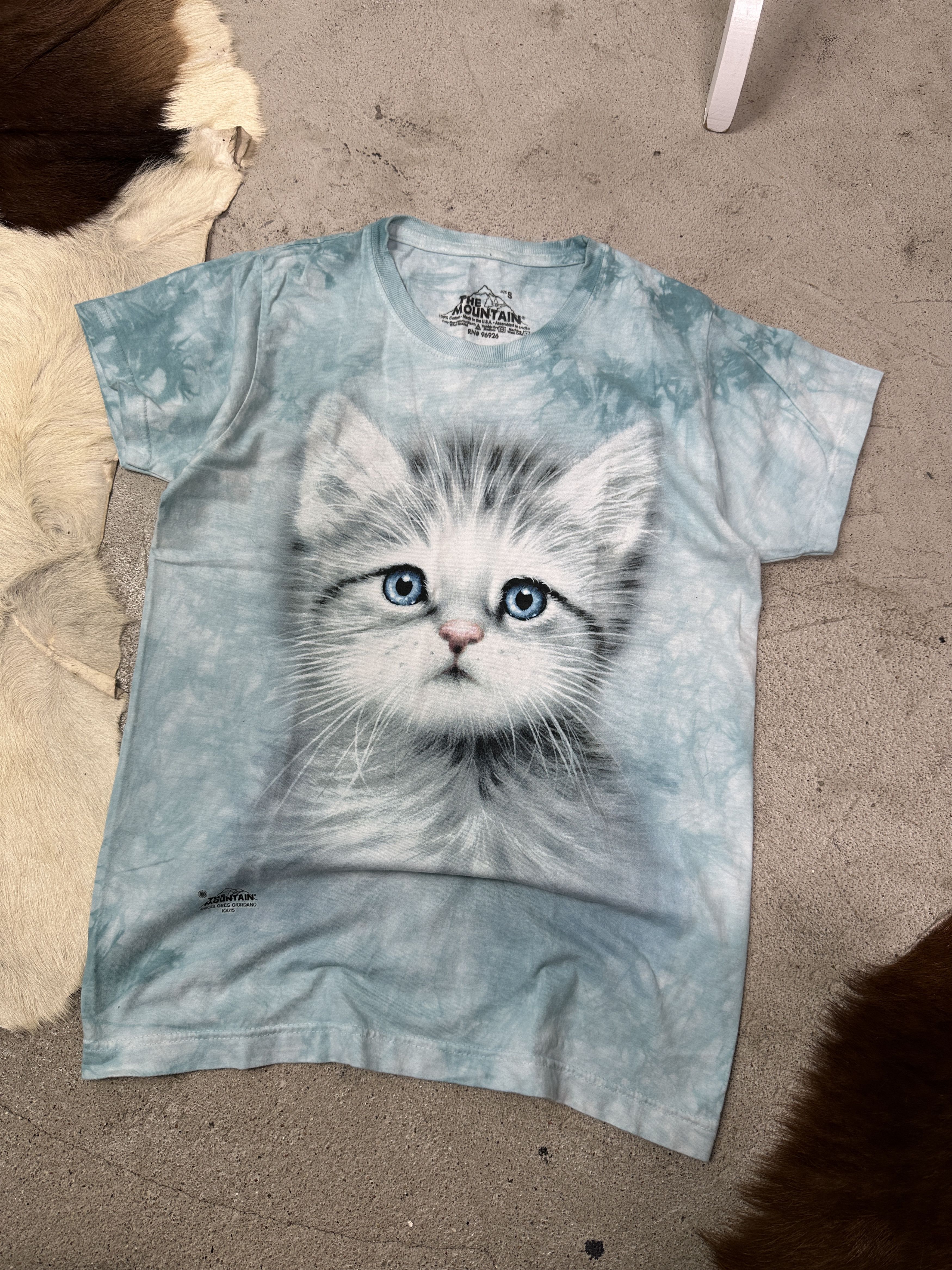 The Mountain Vintage Streetwear Skater Kitty Cat Print T-shirt Y2K Size S / US 4 / IT 40 - 2 Thumbnail