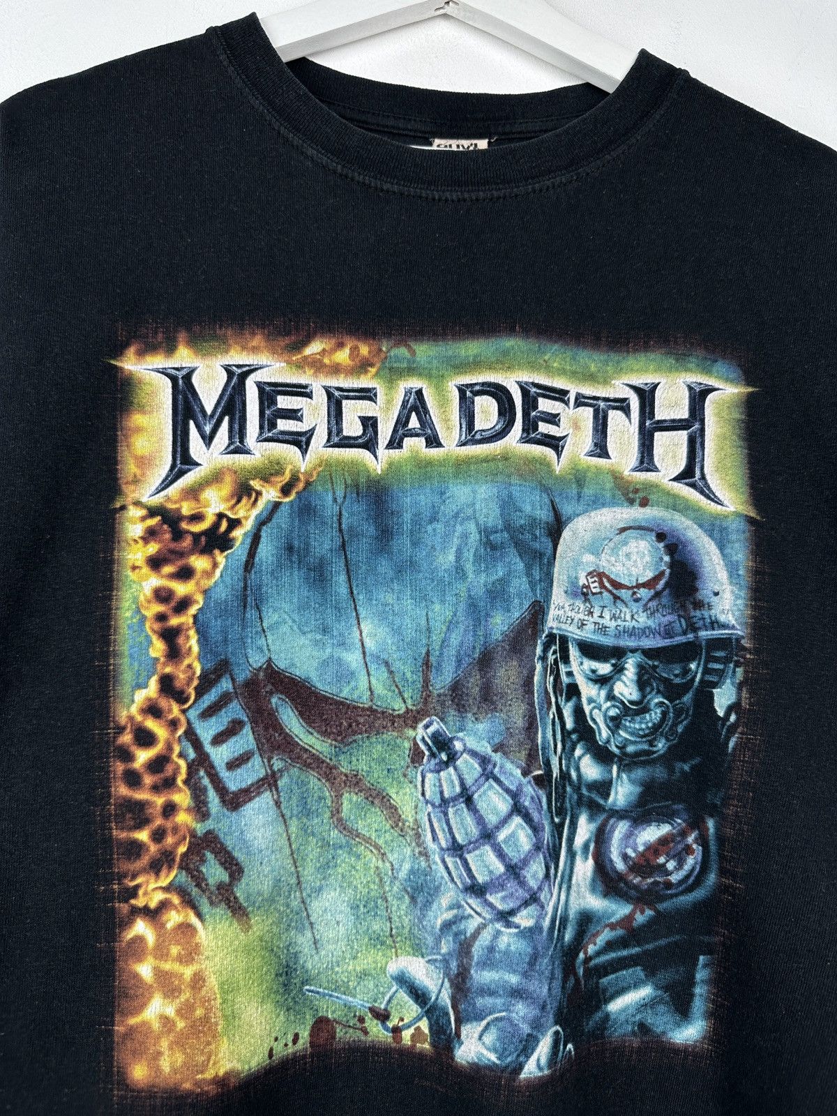 Band Tees Vintage Megadeth Tour Of Duty Graphic Metal Rock T Shirt Tee Size US XL / EU 56 / 4 - 3 Thumbnail