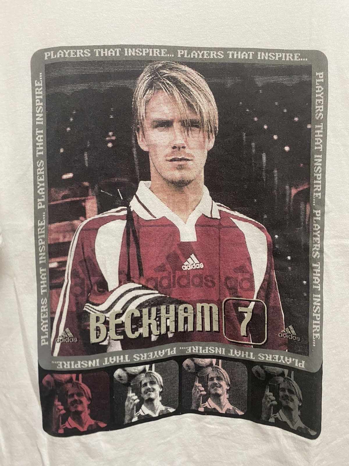 Adidas × Vintage Vintage 90’s David Beckham Adidas Promo Tee Size US L / EU 52-54 / 3 - 2 Thumbnail