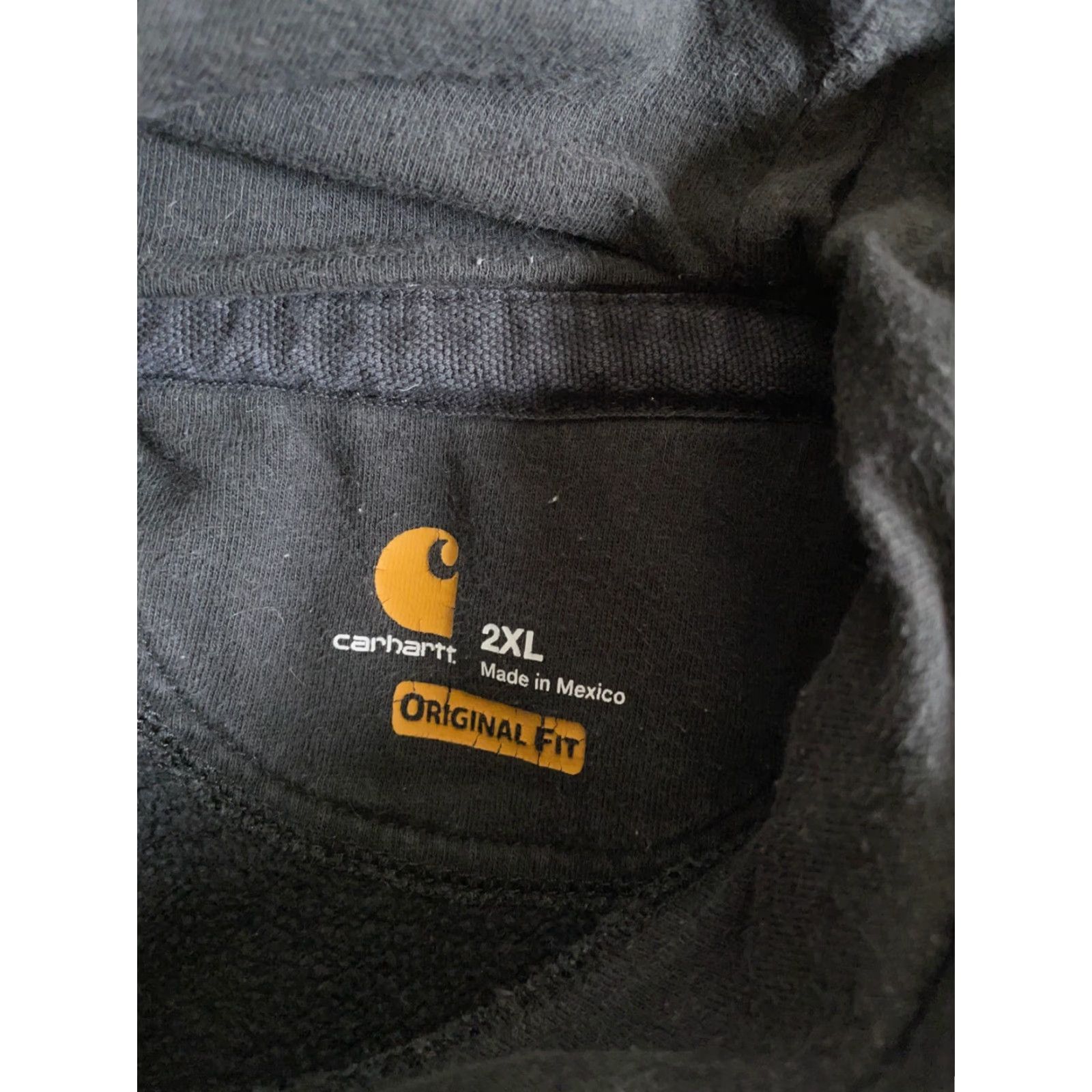 Carhartt Carhartt Original Fit Hoodie Adult 2XL Faded Black Heavyweight Sweatshirt Size US XXL / EU 58 / 5 - 3 Thumbnail
