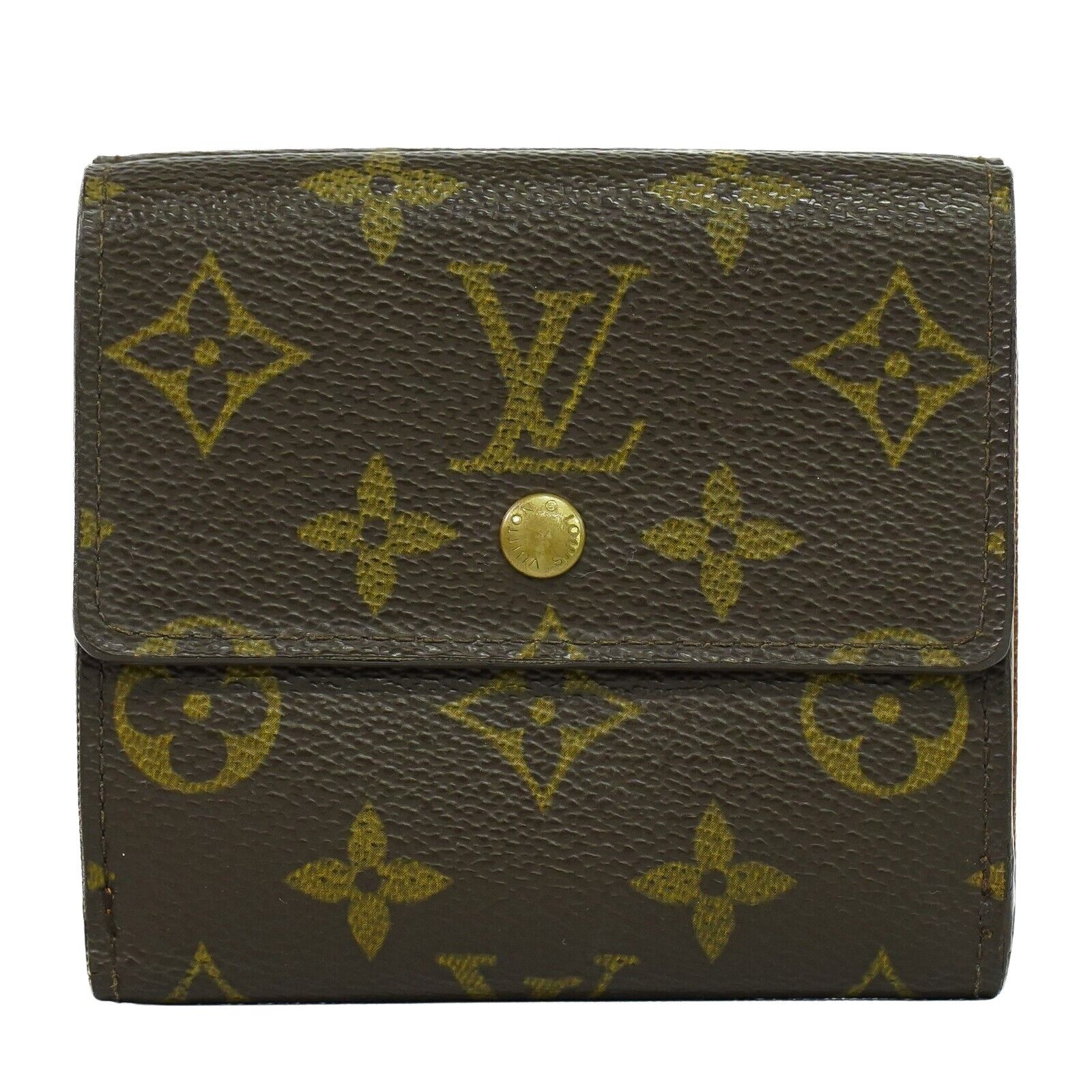 Louis Vuitton Porte-Monnaie Brown Canvas Wallet (Pre-Owned) Size ONE SIZE - 1 Thumbnail
