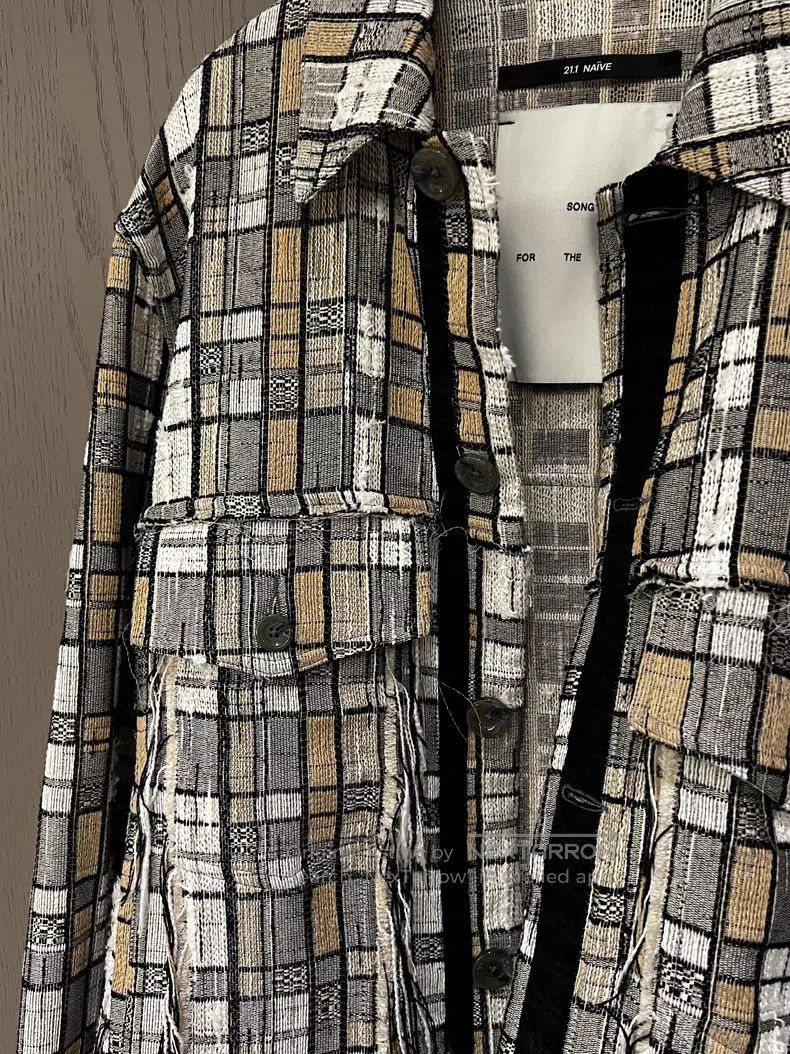 Song For The Mute Song For The Mute Gingham Woven Blazer Jacket Size US M / EU 48-50 / 2 - 8 Thumbnail