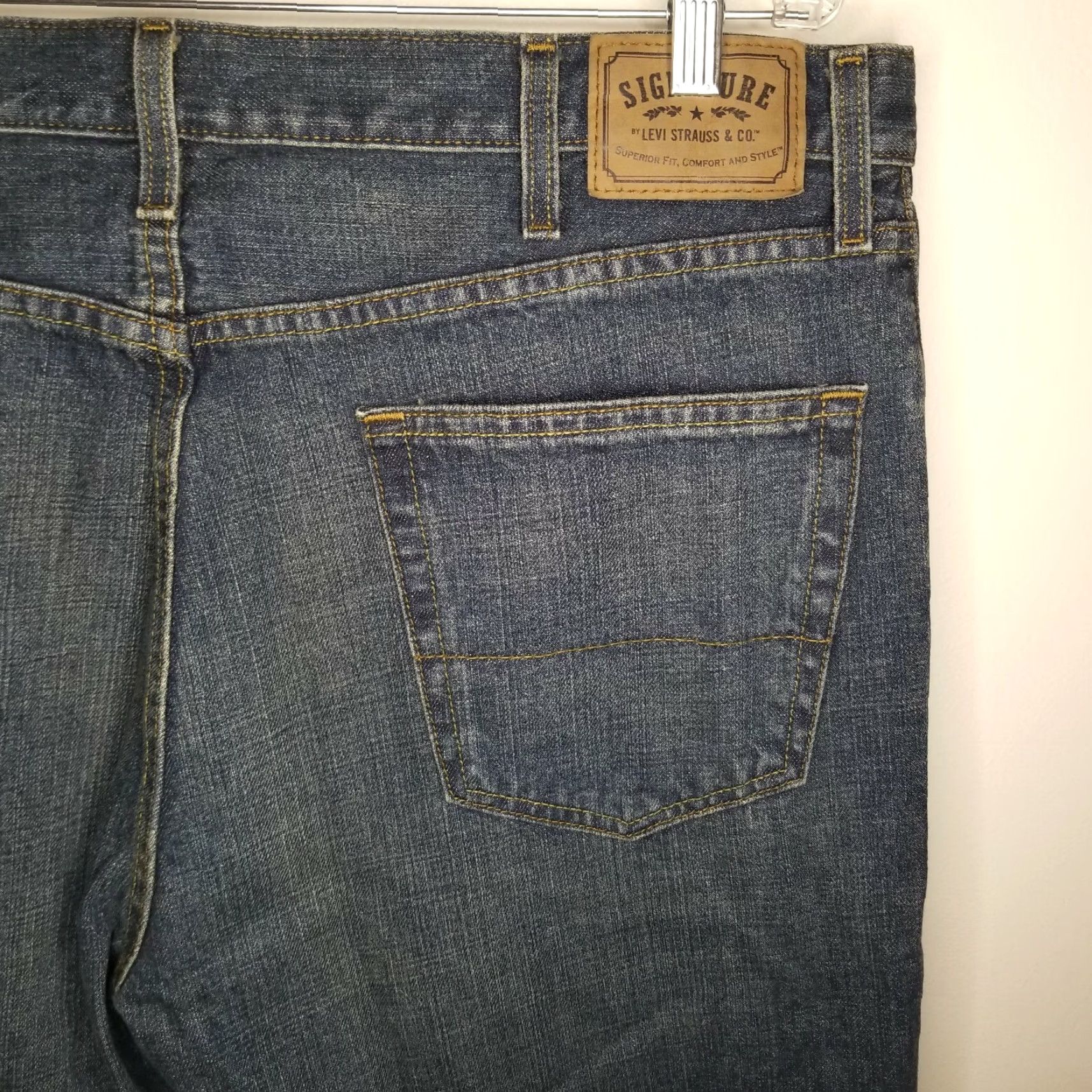 Levi's LEVI'S Relaxed Straight Leg Blue Jeans Adult 40x30 Mens Size US 40 / EU 56 - 5 Thumbnail