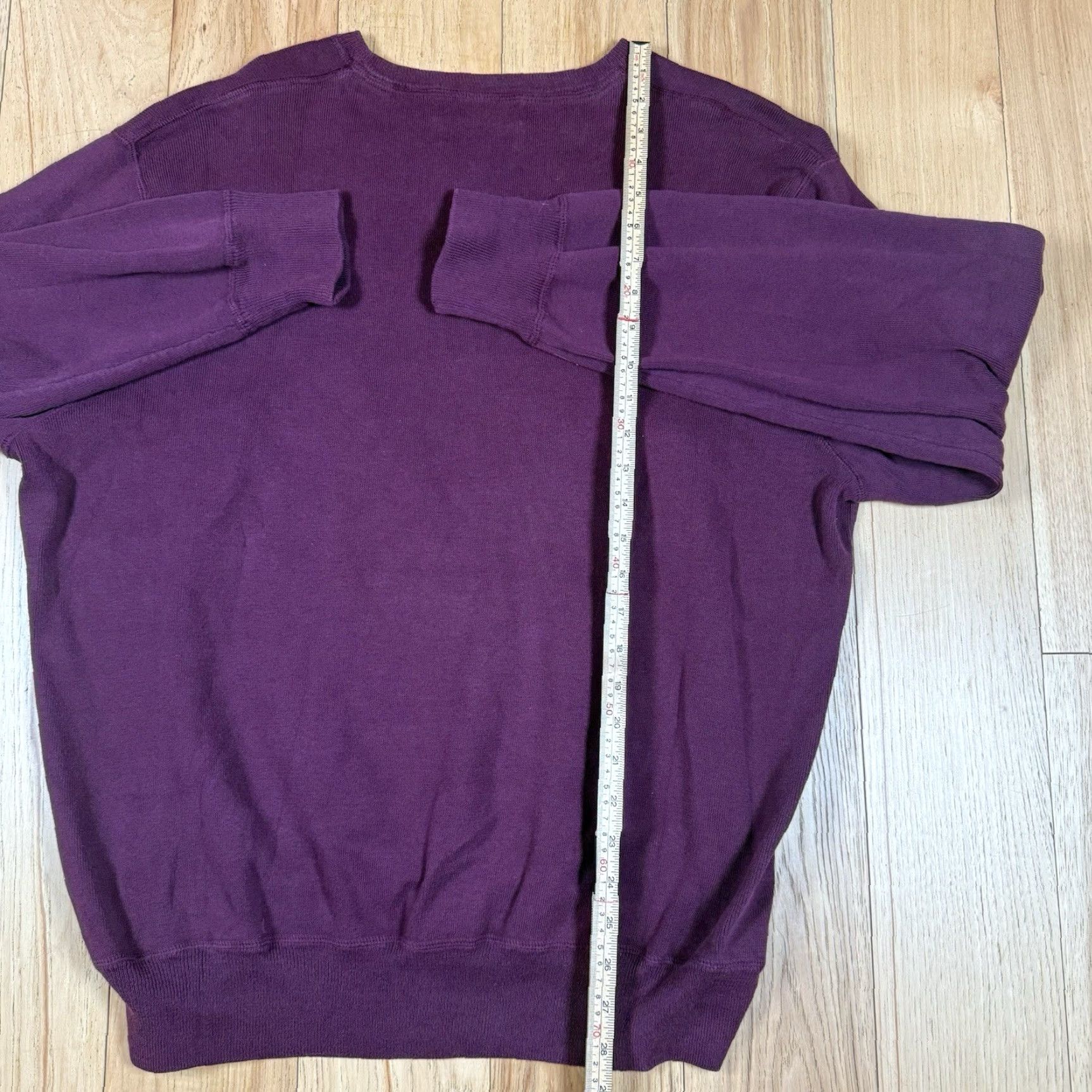 Ralph Lauren Ralph Lauren Sweatshirt? No: Polo Ralph Lauren Crewneck Sweater Mens 2XL Beige Pullover Cinched Waist Maroon Red 90s? Size US XXL / EU 58 / 5 - 7 Thumbnail