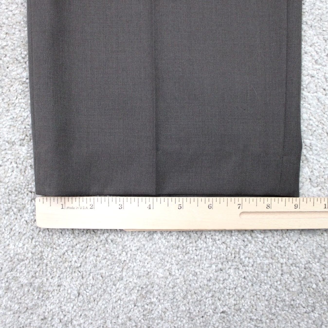 Banana Republic Banana Republic Pants Mens 35x30 Brown Wool Flat Front Straight Dress Pants Size US 35 - 5 Thumbnail