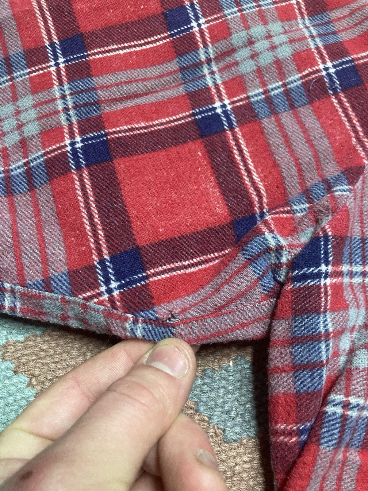 Vintage 60s winter king flannel shirt chopped farm brushed cotton M Size US M / EU 48-50 / 2 - 6 Thumbnail