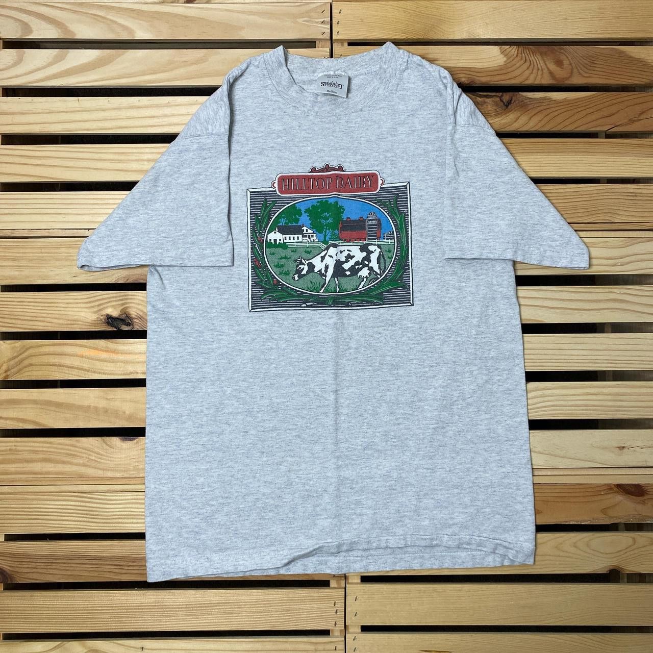 Other Vintage Hilltop Dairy Gray Nature Tee Size Medium Size US M / EU 48-50 / 2 - 1 Thumbnail