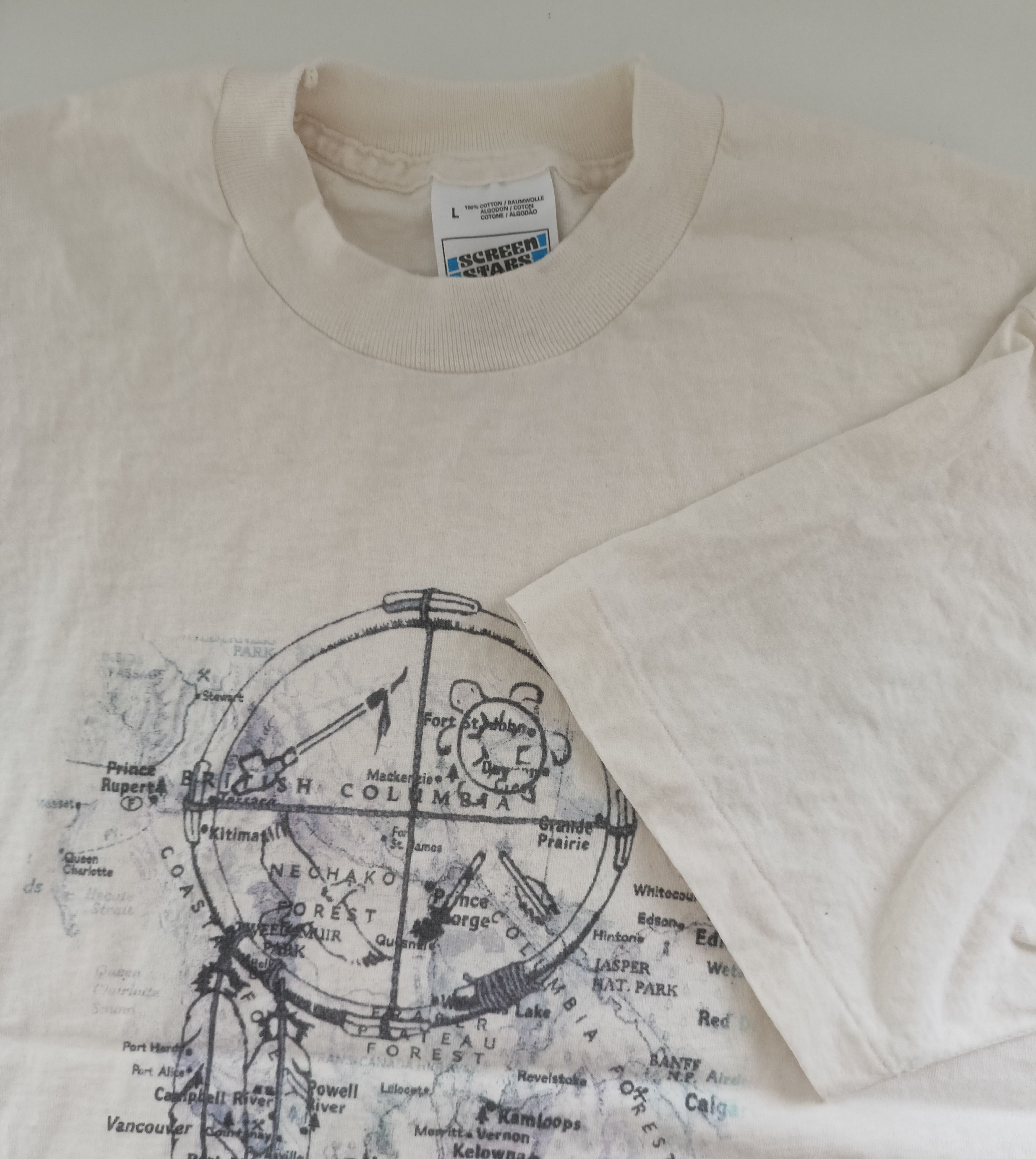 Fruit Of The Loom Vintage single stitch Screen Stars tee Size US L / EU 52-54 / 3 - 1 Thumbnail
