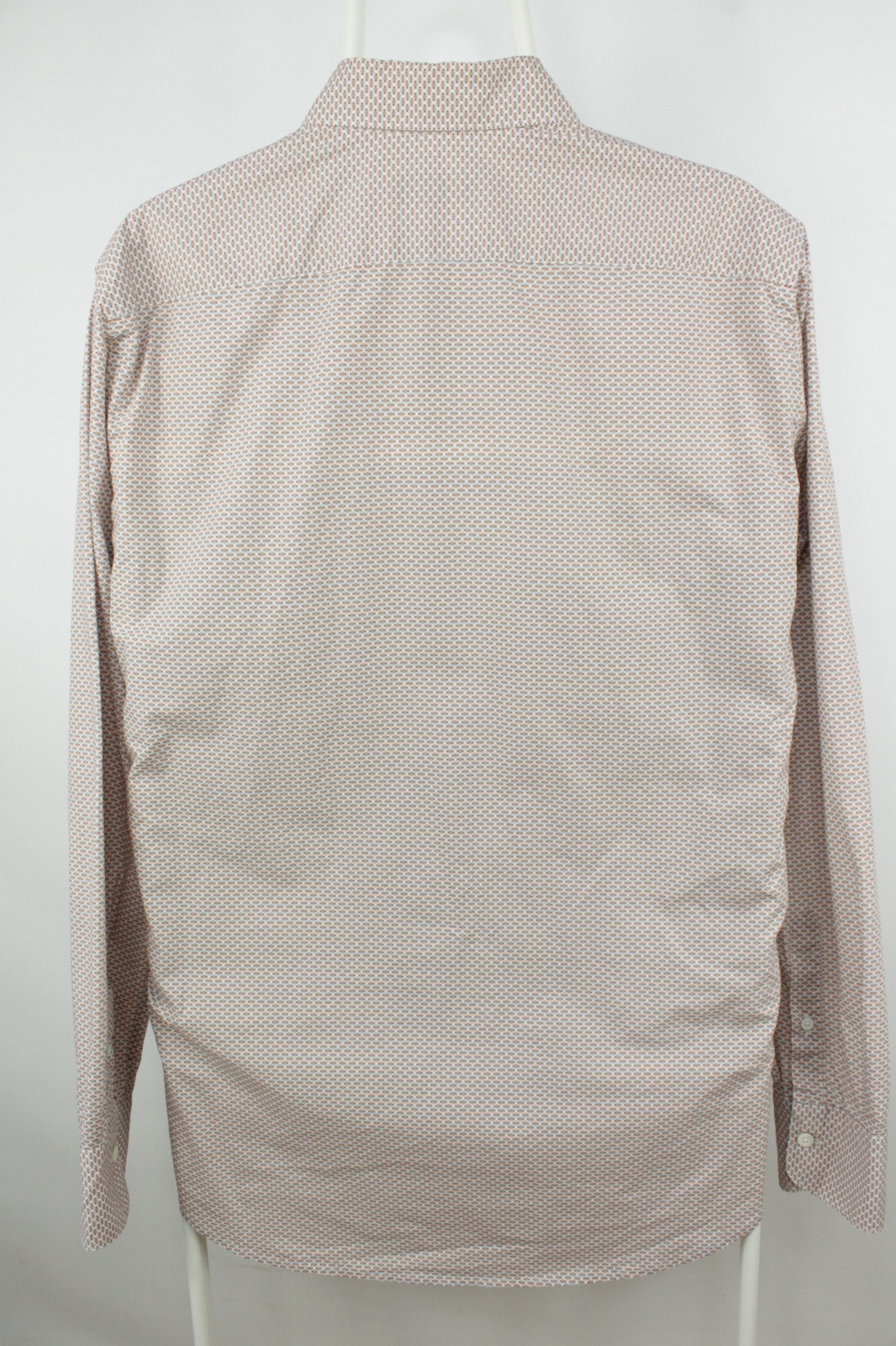 Canali Canali Geometric Pattern Regular Fit Cotton Dress Shirt Mens Size US L / EU 52-54 / 3 - 7 Thumbnail