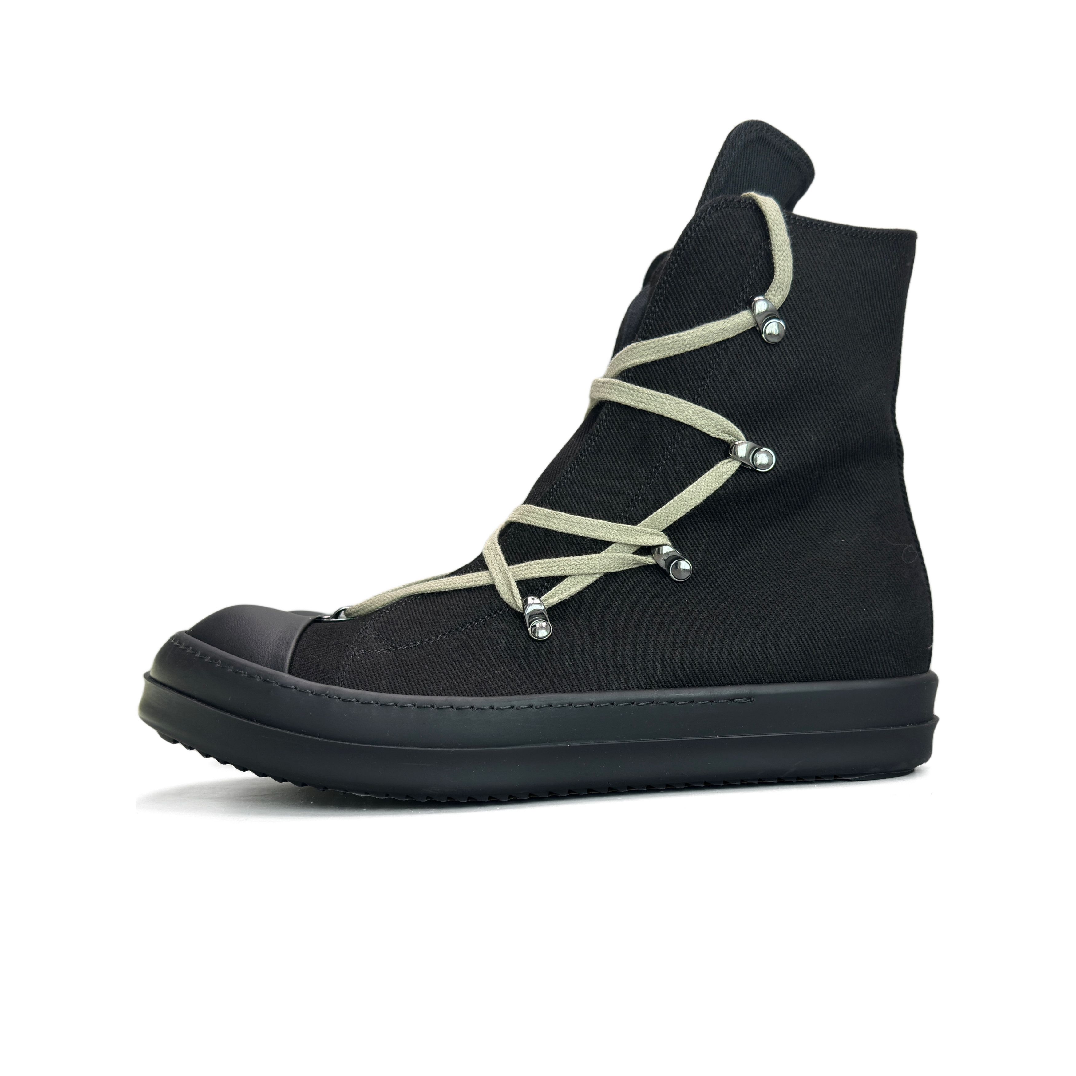 Rick Owens Drkshdw Rick Owens DRKSHDW Canvas Hi-Top Sneakers Size 43 Size US 10 / EU 43 - 1 Thumbnail