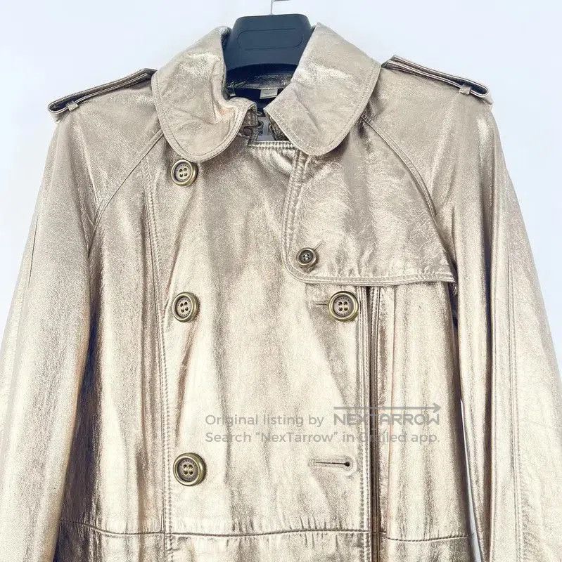Burberry Burberry Gold Spring Autumn Trench Coat. Size S / US 4 / IT 40 - 3 Thumbnail