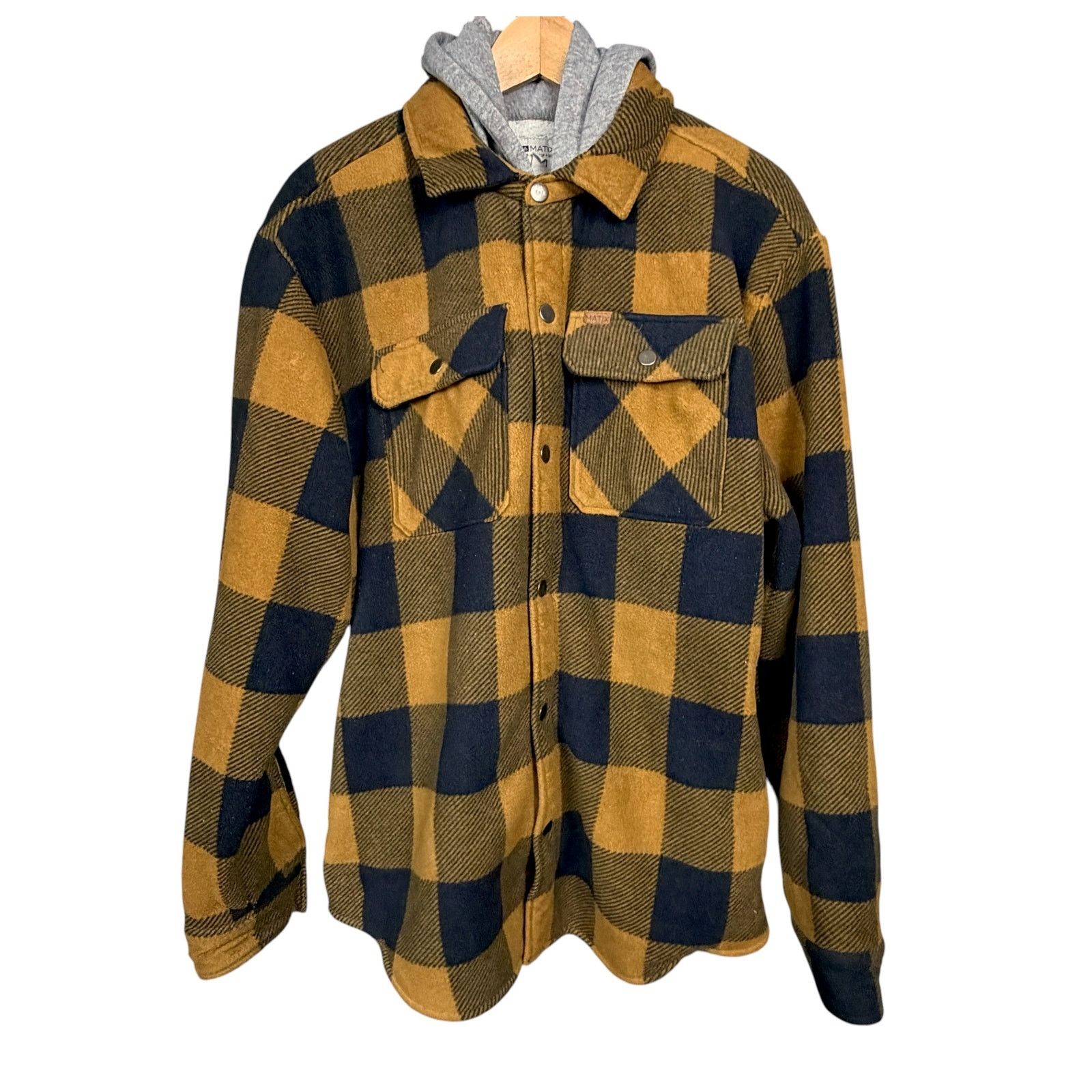 Matix Matix Jacket Men’s Large Plaid Sherpa Lined Snap Flannel Size US L / EU 52-54 / 3 - 10 Thumbnail