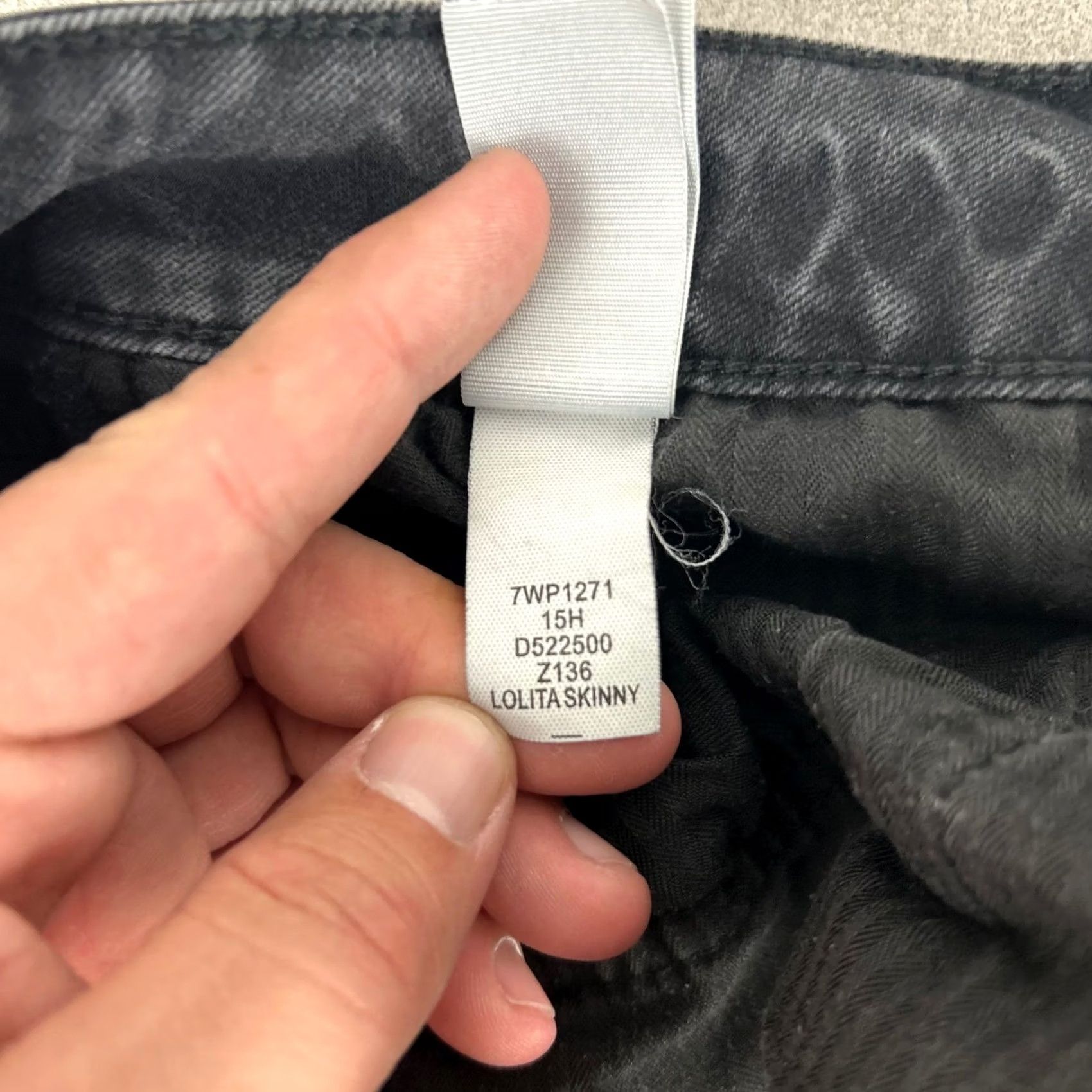 Lucky Brand Lucky Brand Lolita Skinny Jeans Women 10 Black Wash Denim 31x30 Slim Stretch Pockets Zip Button Cotton Polyester Spandex Size 32" / US 10 / IT 46 - 7 Thumbnail