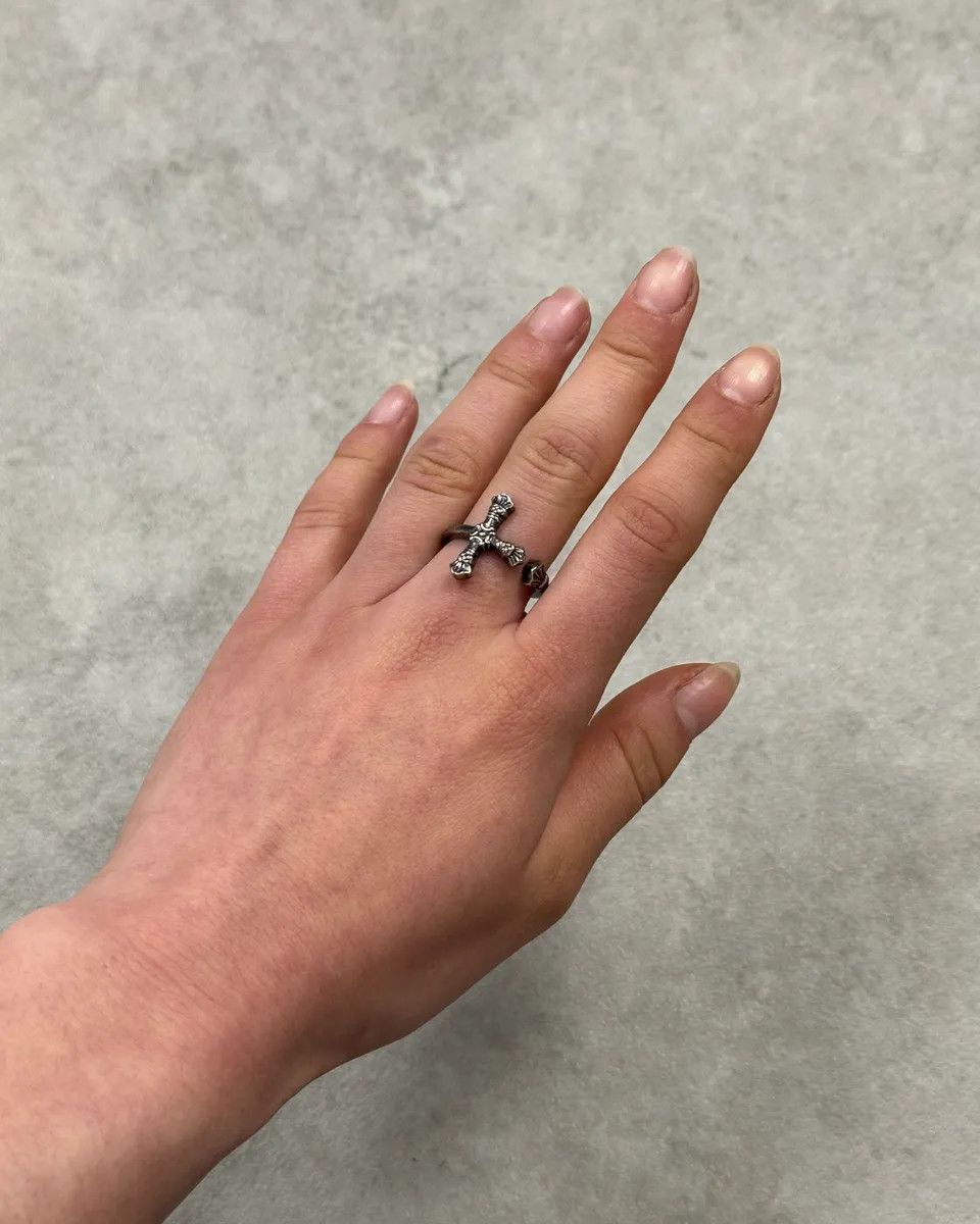 Christian Lacroix 2000s Christian Lacroix Gothic Cross Ring Size ONE SIZE - 1 Thumbnail