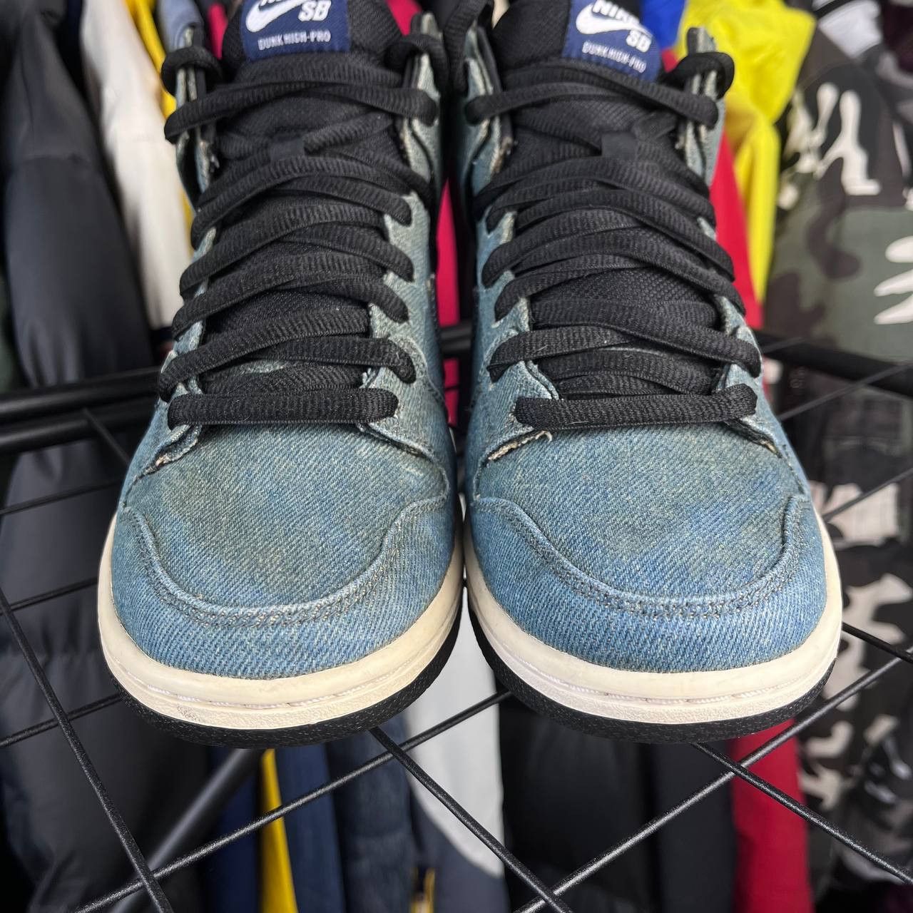 Nike Nike SB Dunk High-Pro Premium Denim Sneakers Size US 7 / EU 40 - 6 Thumbnail