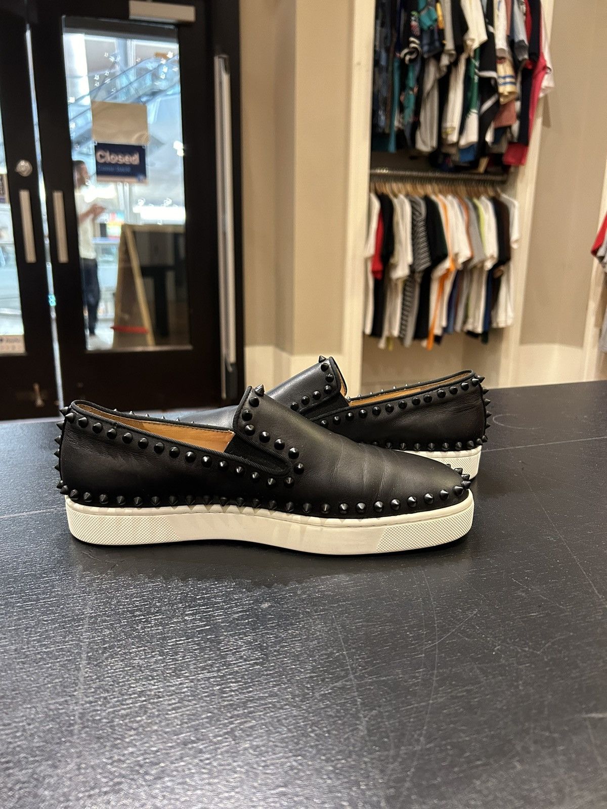 Christian Louboutin Christian Louboutin Spiked Roller Boat Flat Sneaker Size US 6 / EU 39 - 3 Thumbnail