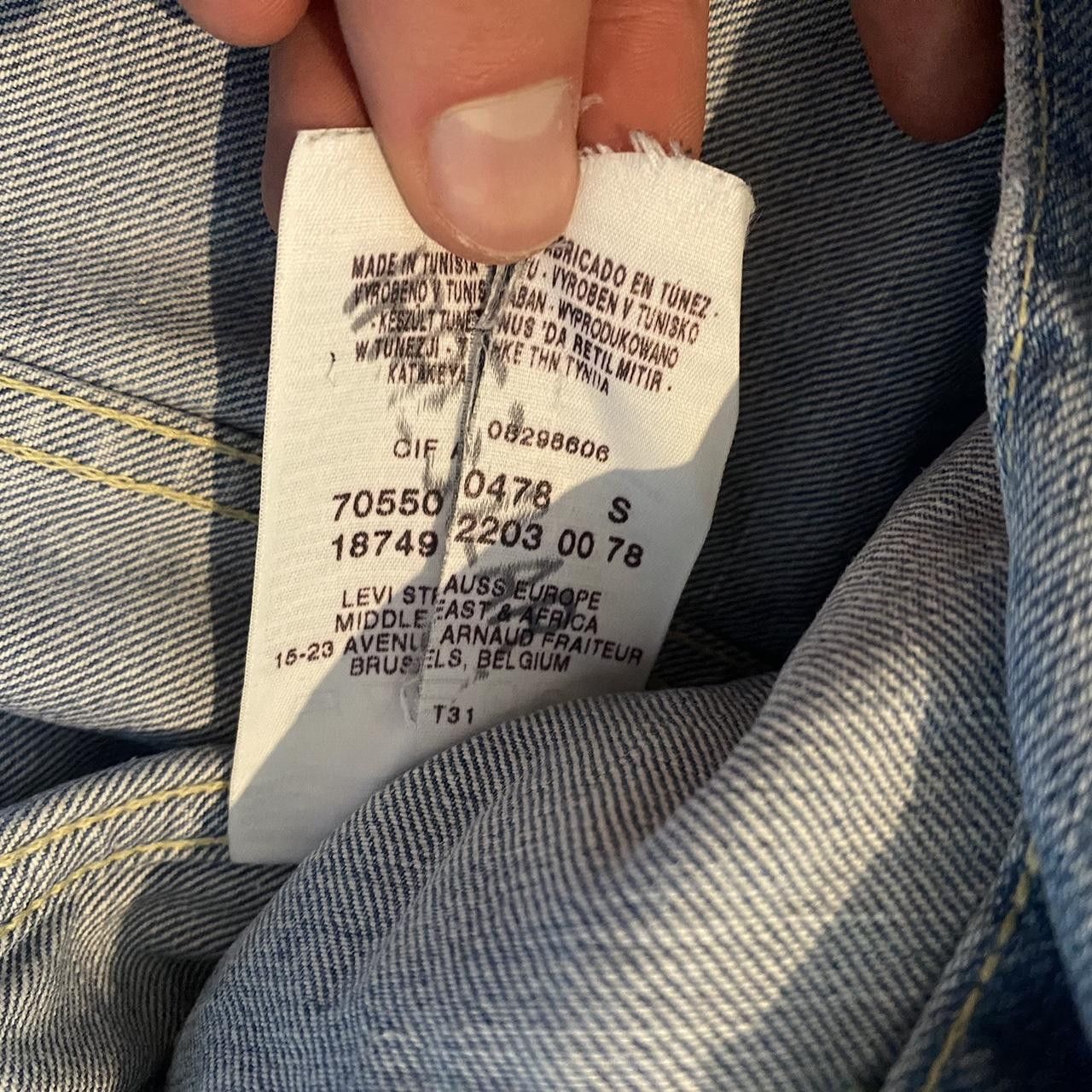 Levi's 2000s Levis Denim Jeans Jacket Blazer Vintage Size US S / EU 44-46 / 1 - 5 Thumbnail